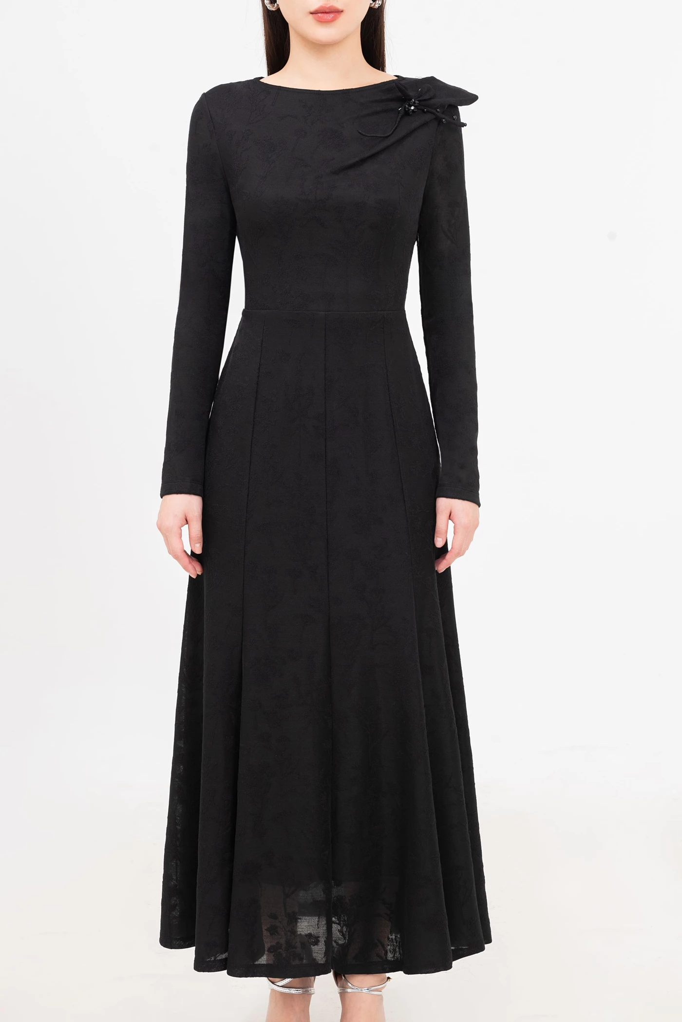 Đầm cổ thuyền Black Dahlia