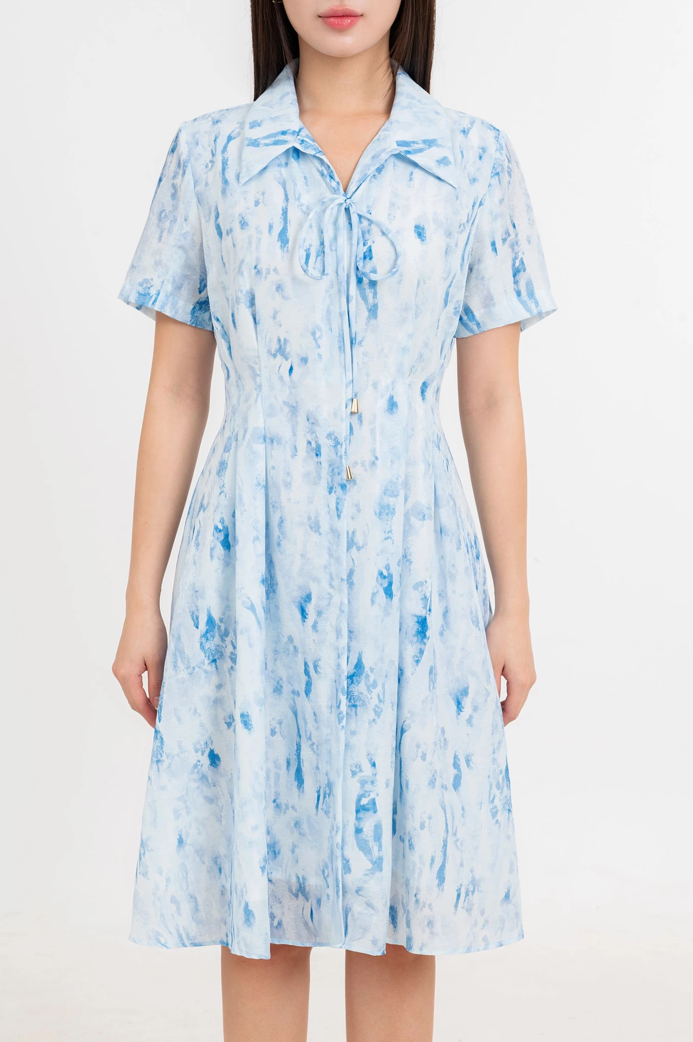 Ocean Breeze Dress - Đầm lụa xòe