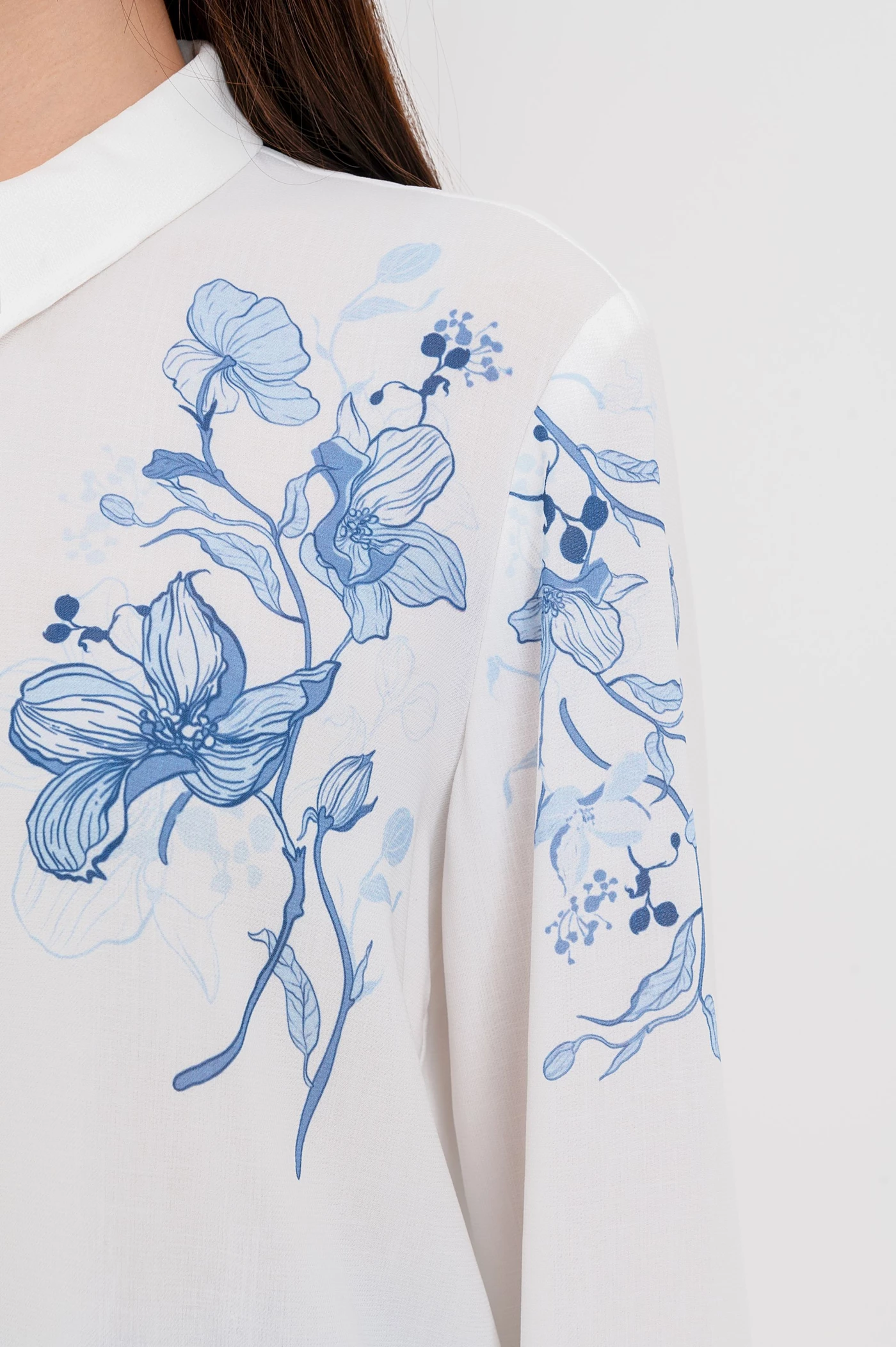 Celestial Bloom Shirt - Áo sơ mi lụa