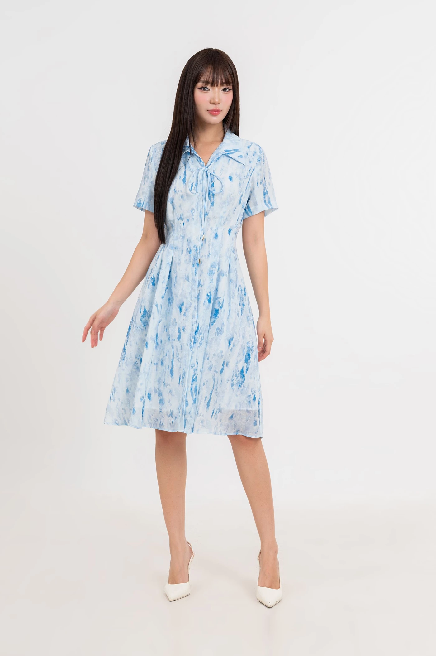 Ocean Breeze Dress - Đầm lụa xòe