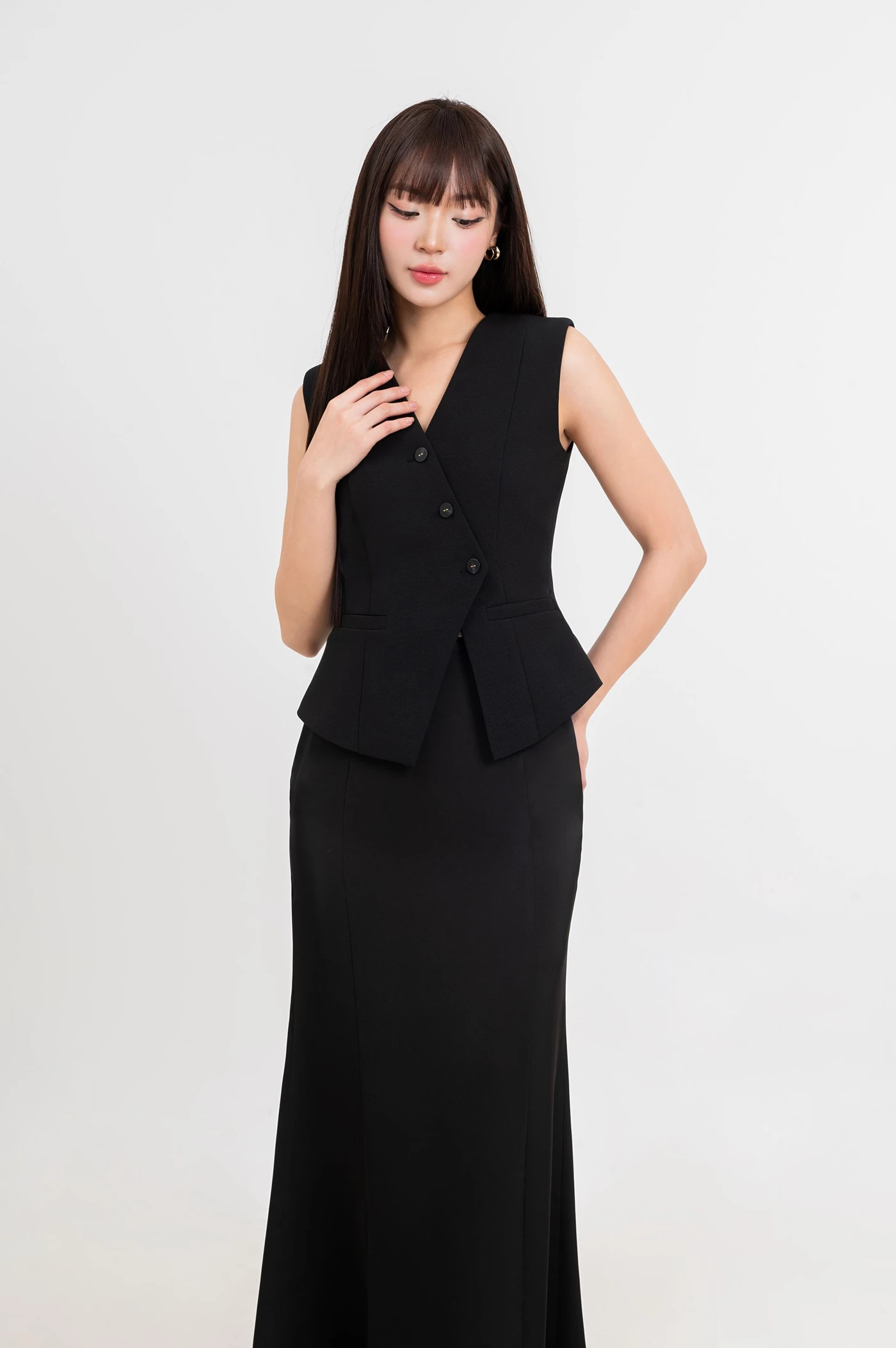 Sonata Skirt - Chân váy lụa đuôi cá