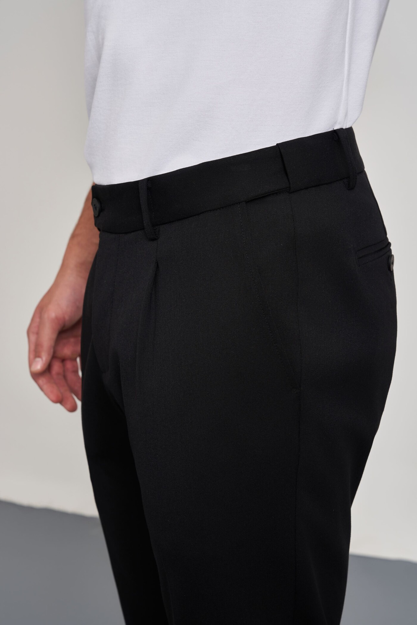 Quần Âu Simple Luxe cropped Slim fit