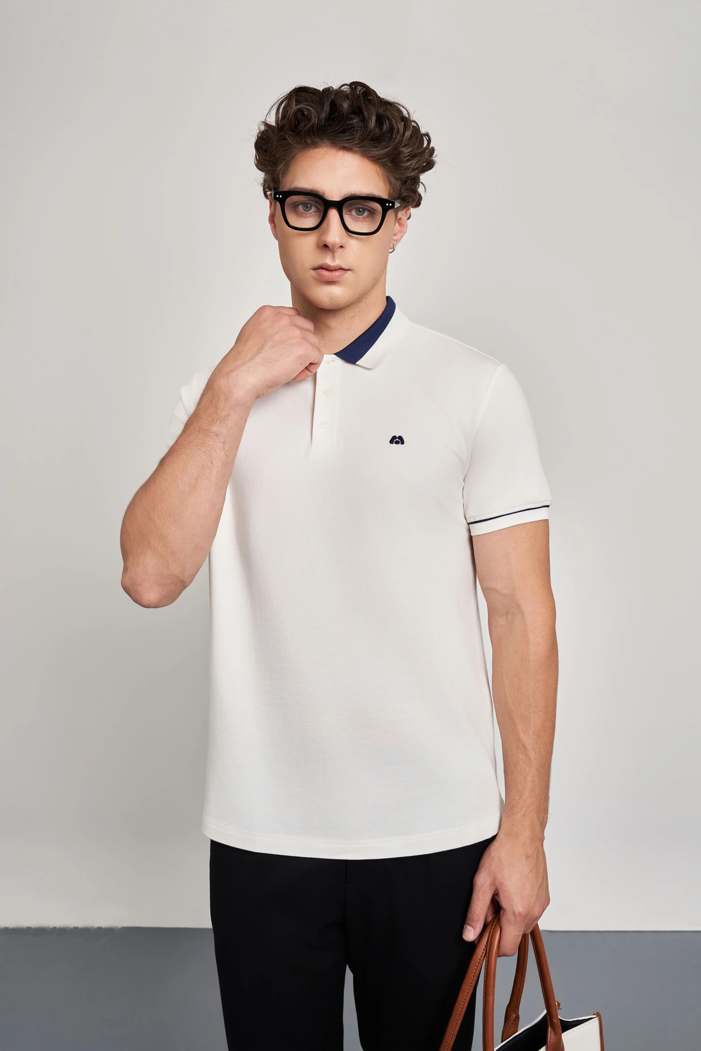 Áo Polo Modal Slim Fit phối cổ