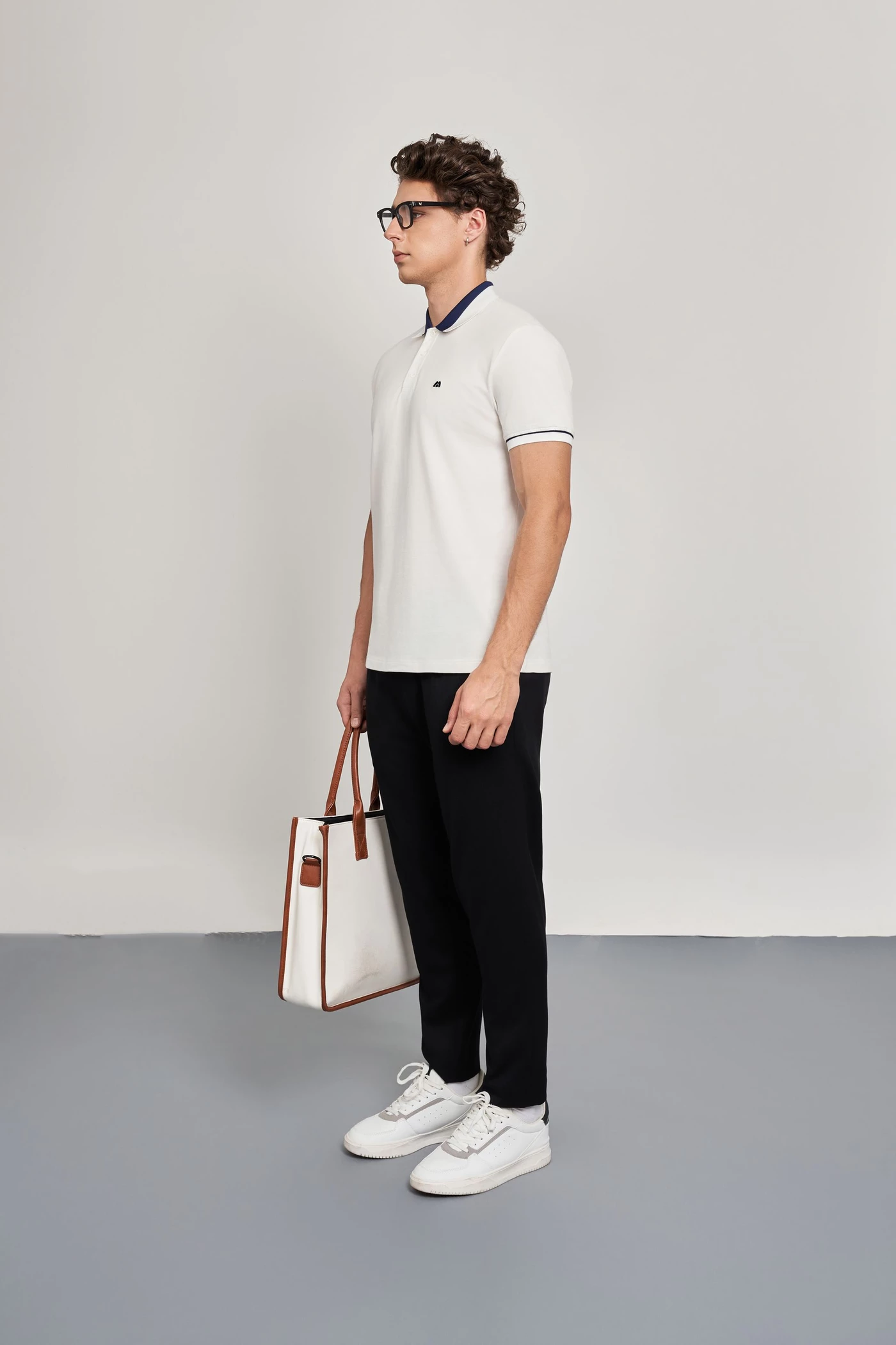 Áo Polo Modal Slim Fit phối cổ