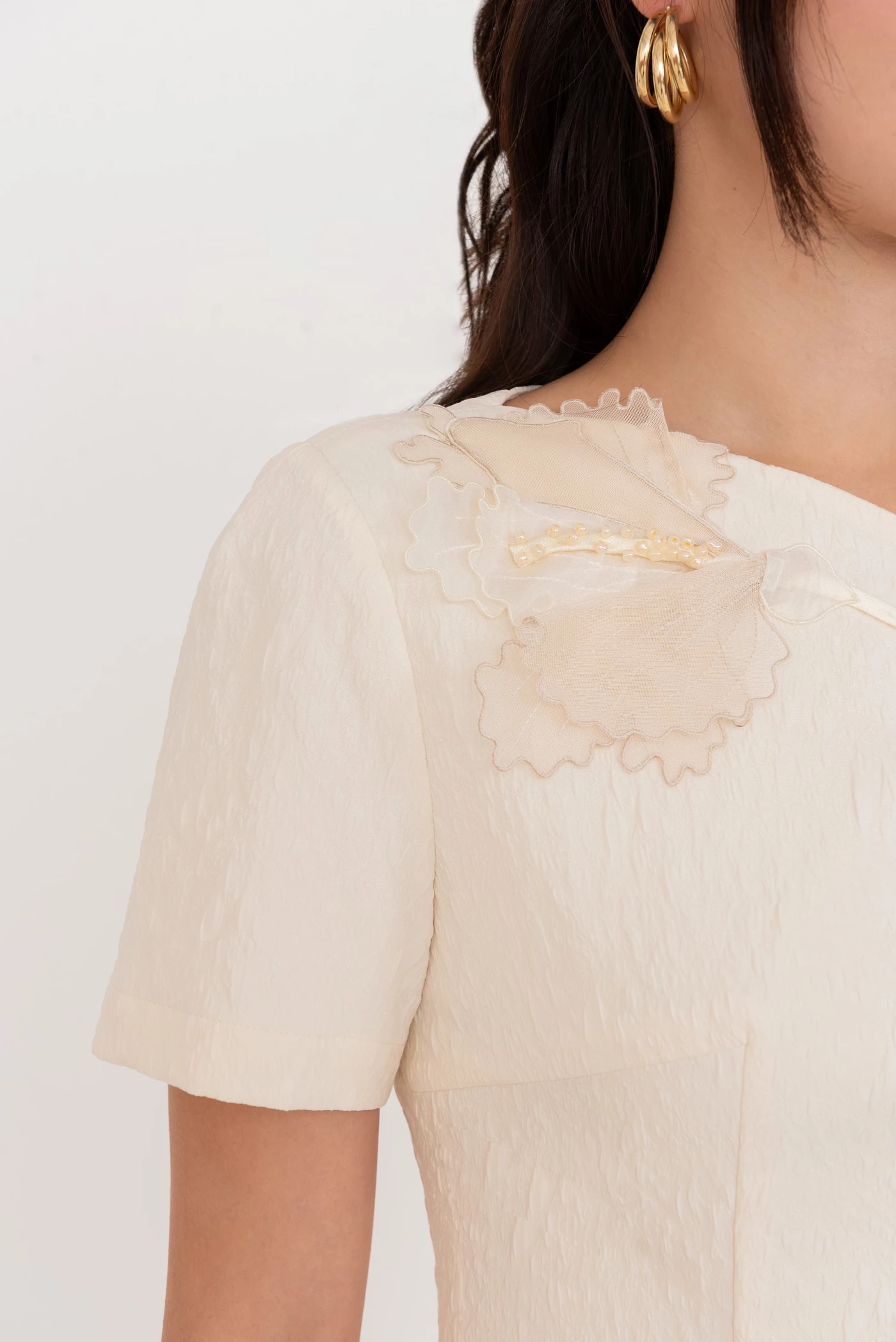White Flare Dress - Đầm xòe Tuytsi