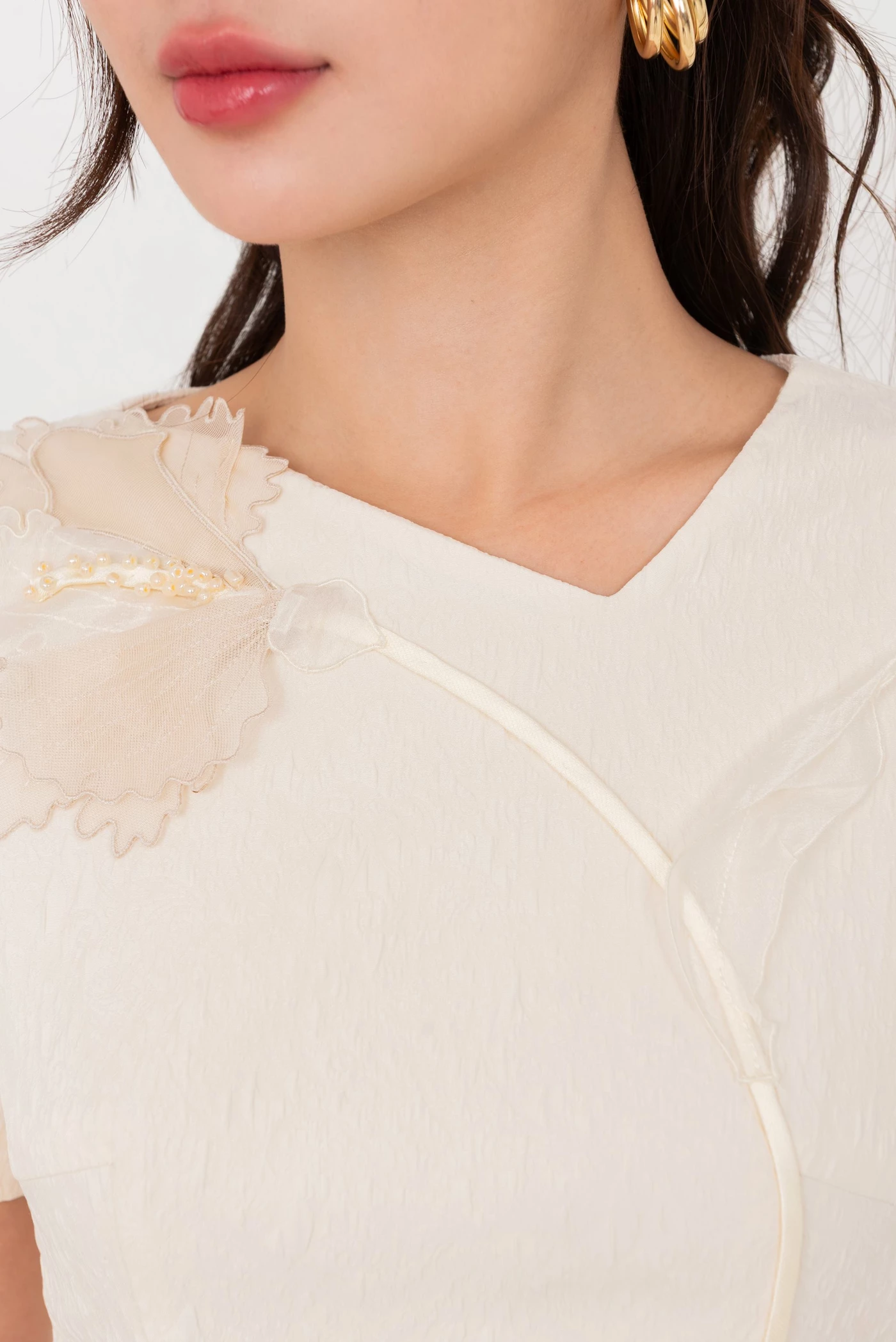 White Flare Dress - Đầm xòe Tuytsi