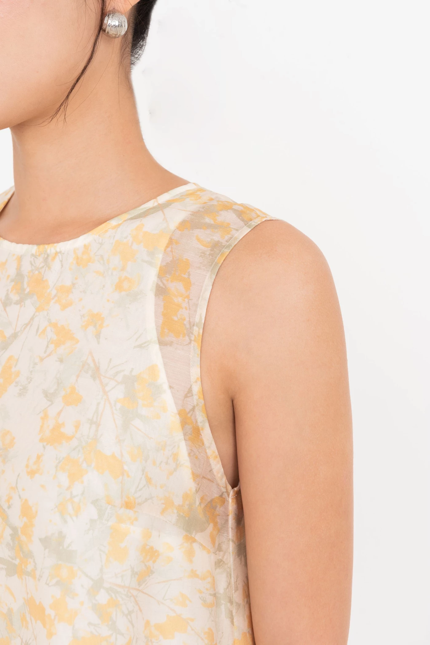 Lemon Whisper Dress – Đầm maxi hoa vàng