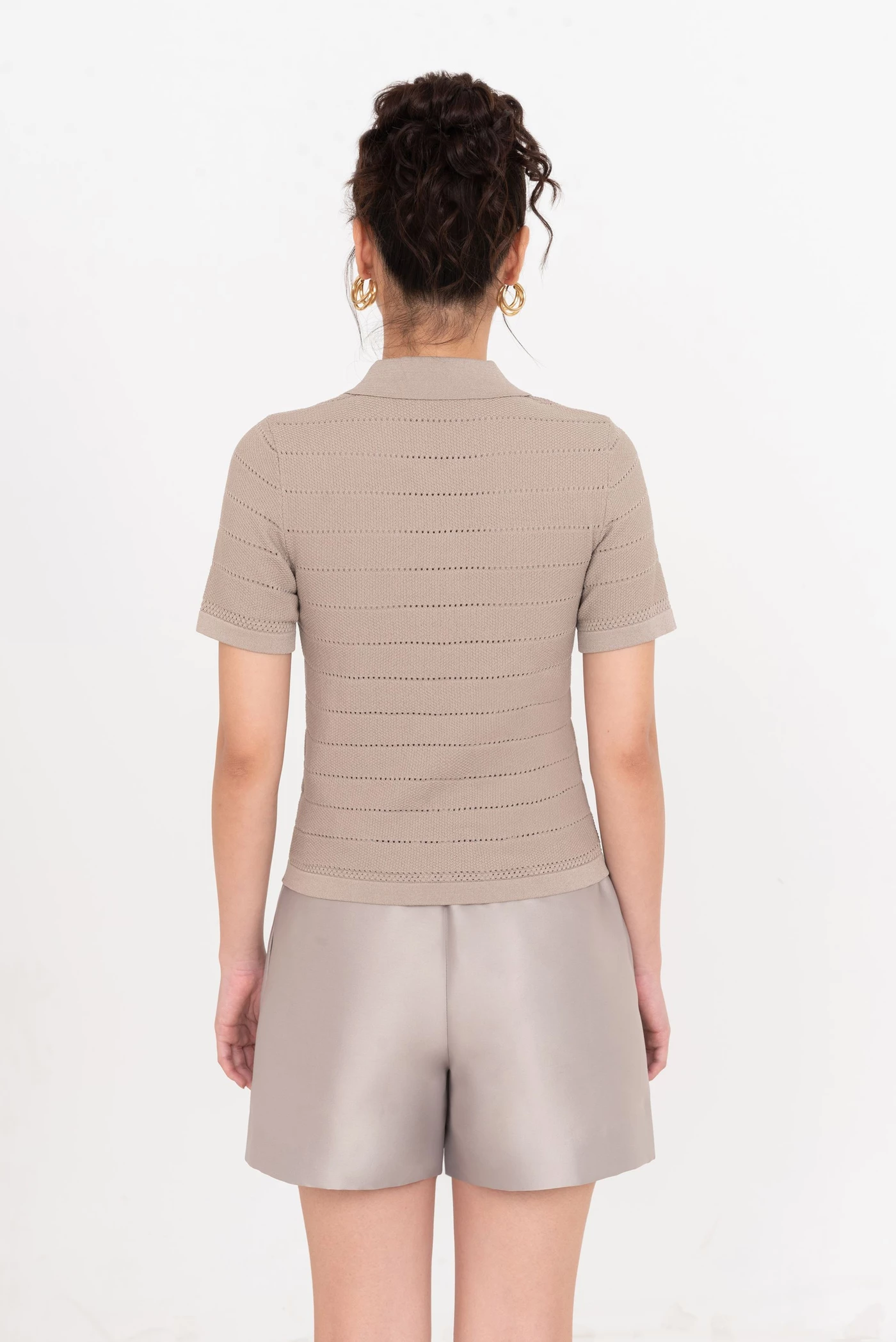 Sand Knit Polo – Áo polo len