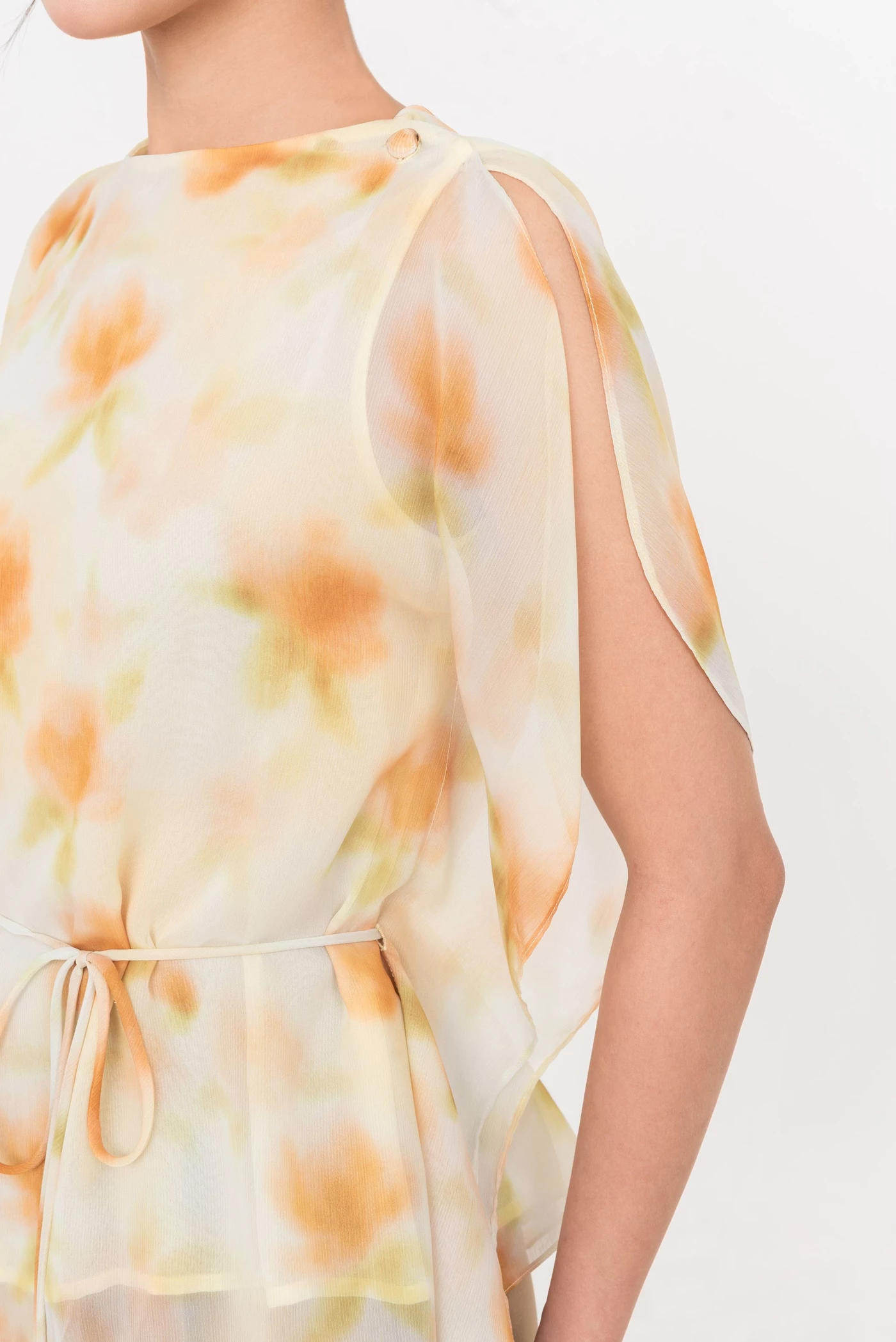 Sunmelt Top – Áo sơ mi loang họa tiết pastel