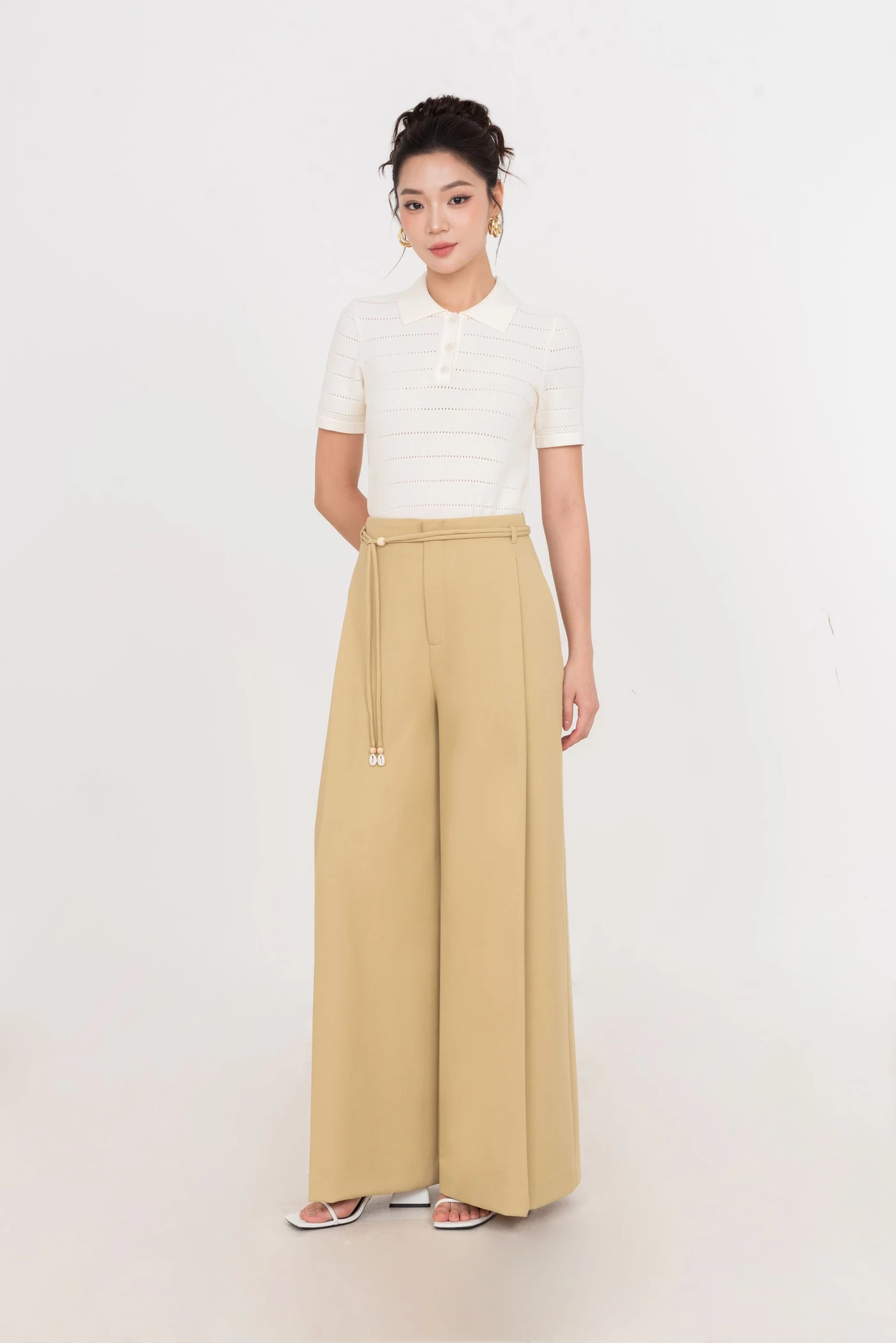 Sand Knit Polo – Áo polo len