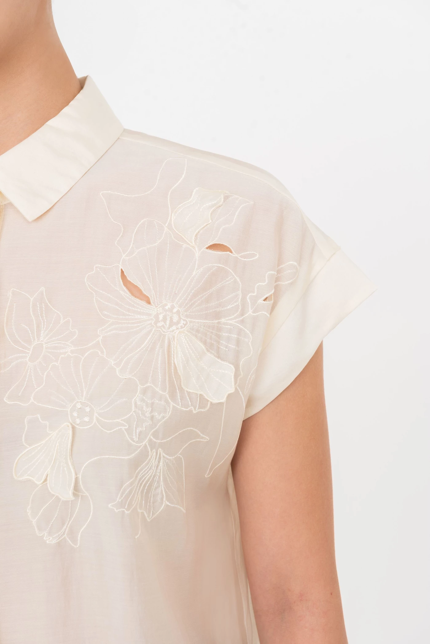 Leafbloom Blouse - Áo sơ mi Tencel
