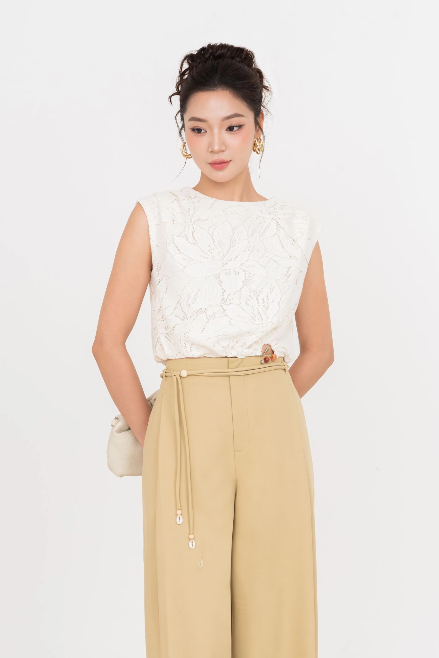 Golden Dune Pants – Quần suông lưng cao