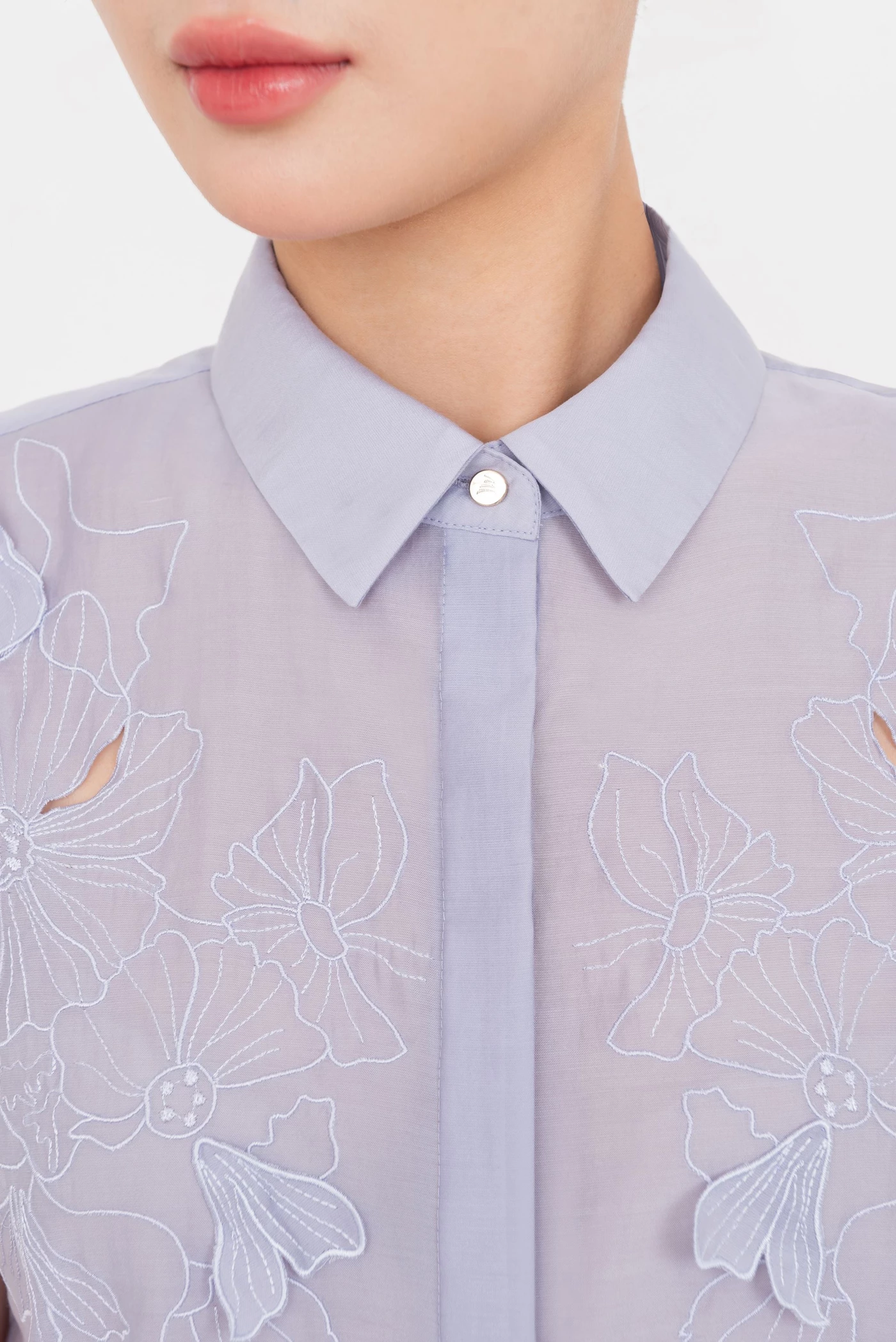 Leafbloom Blouse - Áo sơ mi Tencel