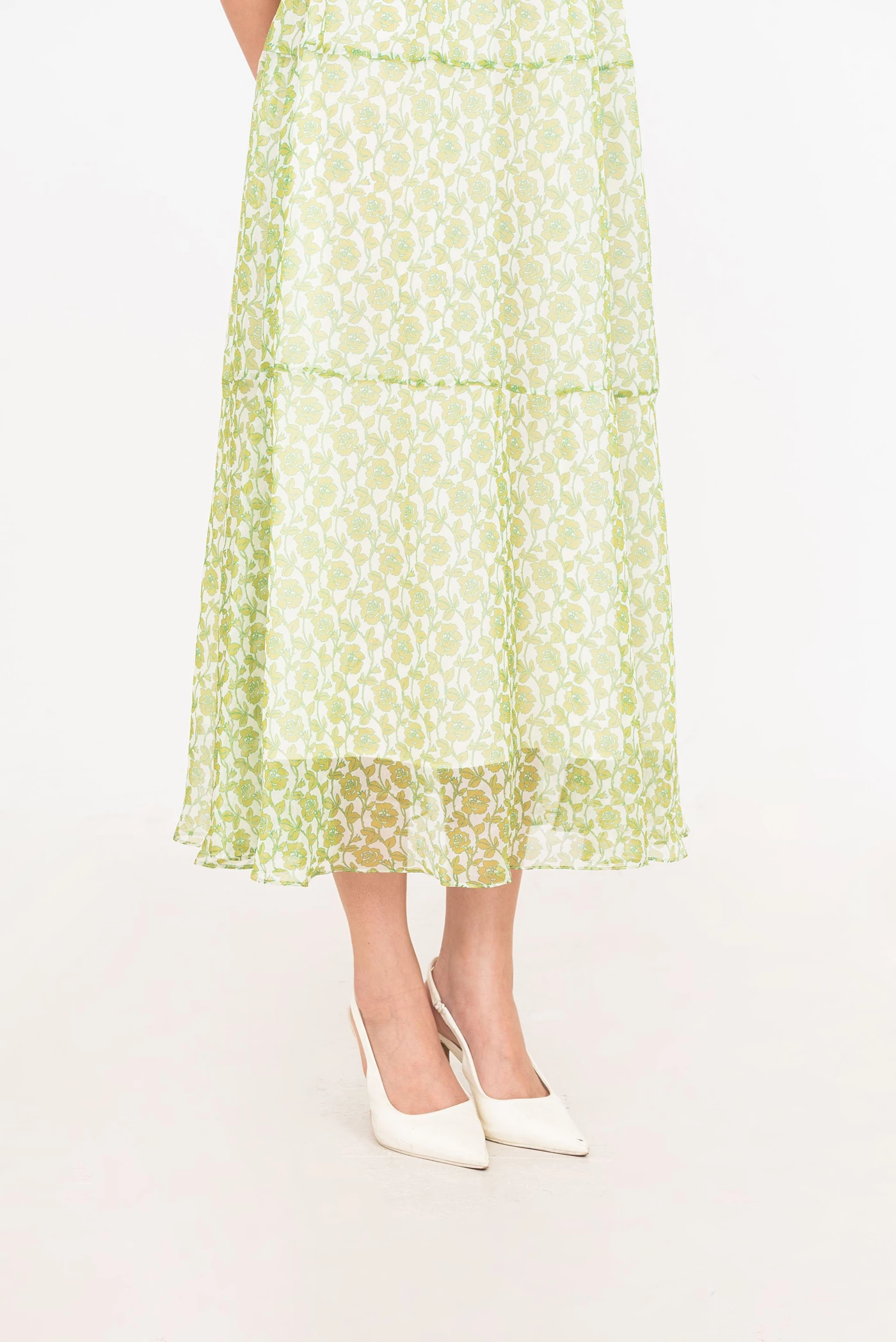 Petal Drift Dress - Đầm xòe cách điệu