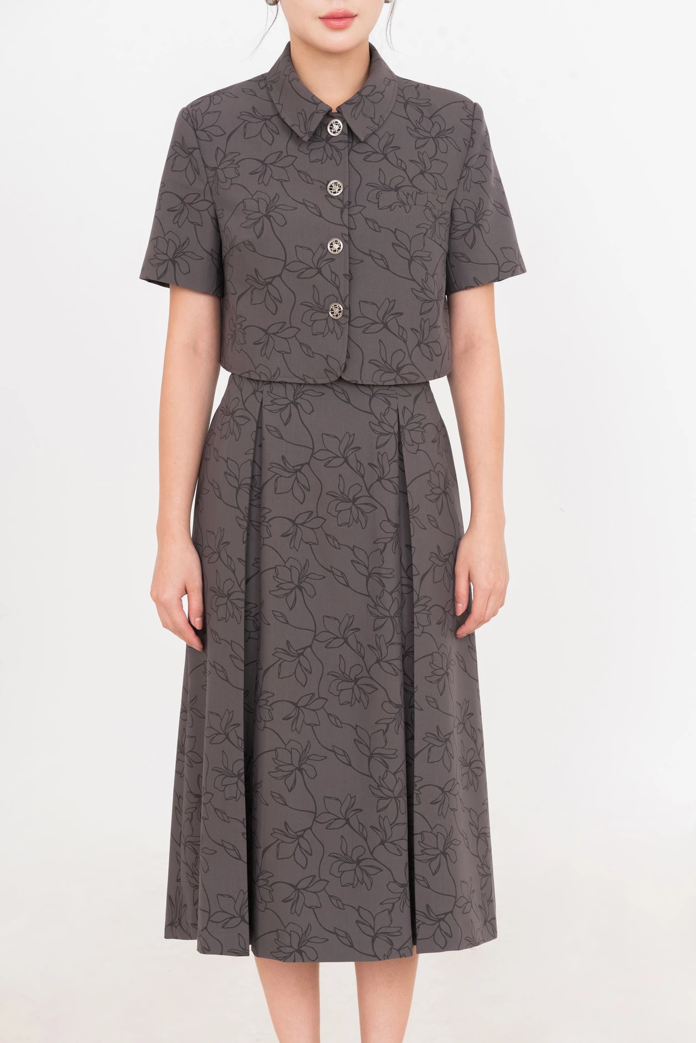 Enchanted Waltz - Áo Croptop cổ đức