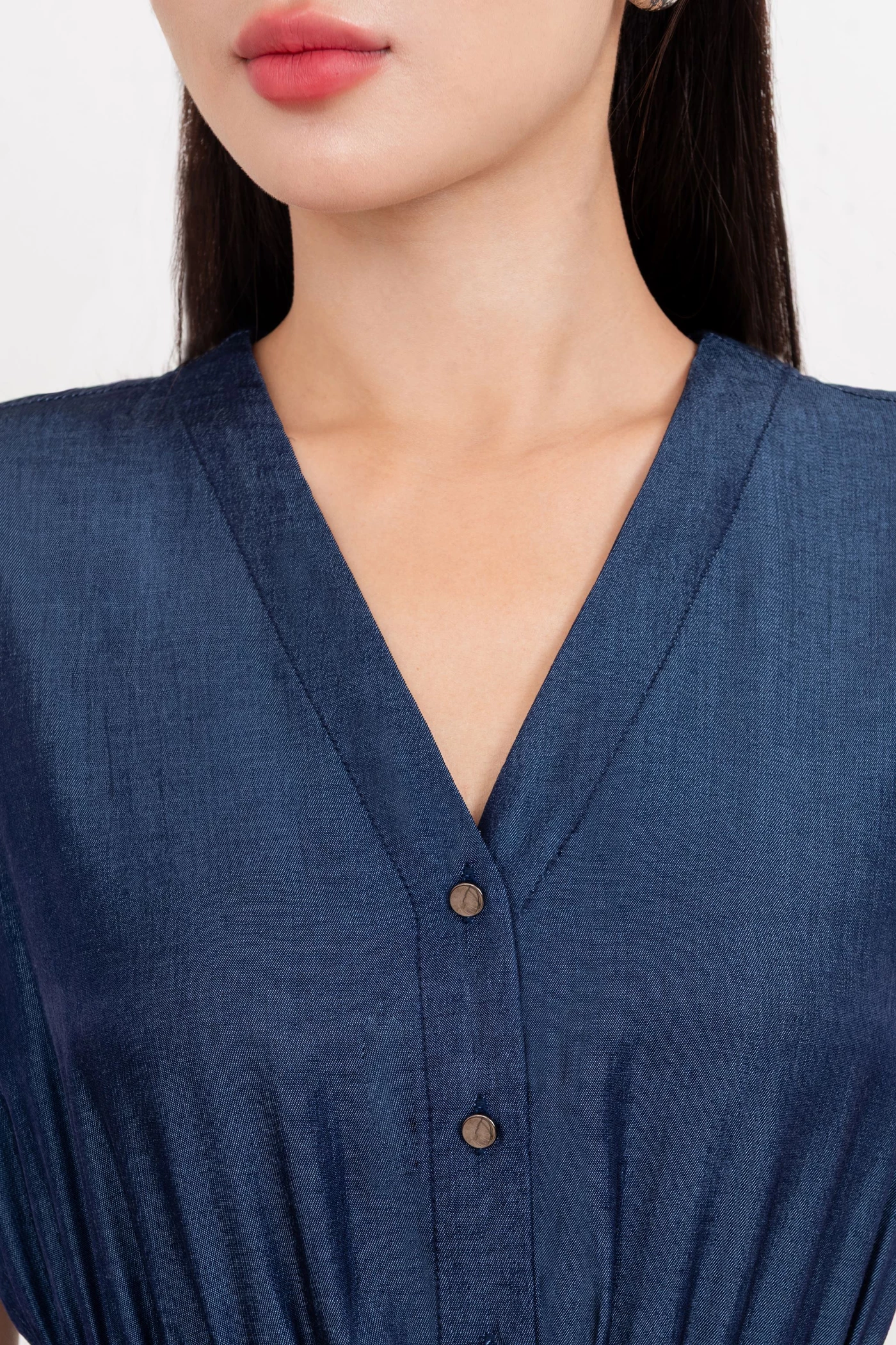 Button Down Dress – Đầm xòe xếp tầng