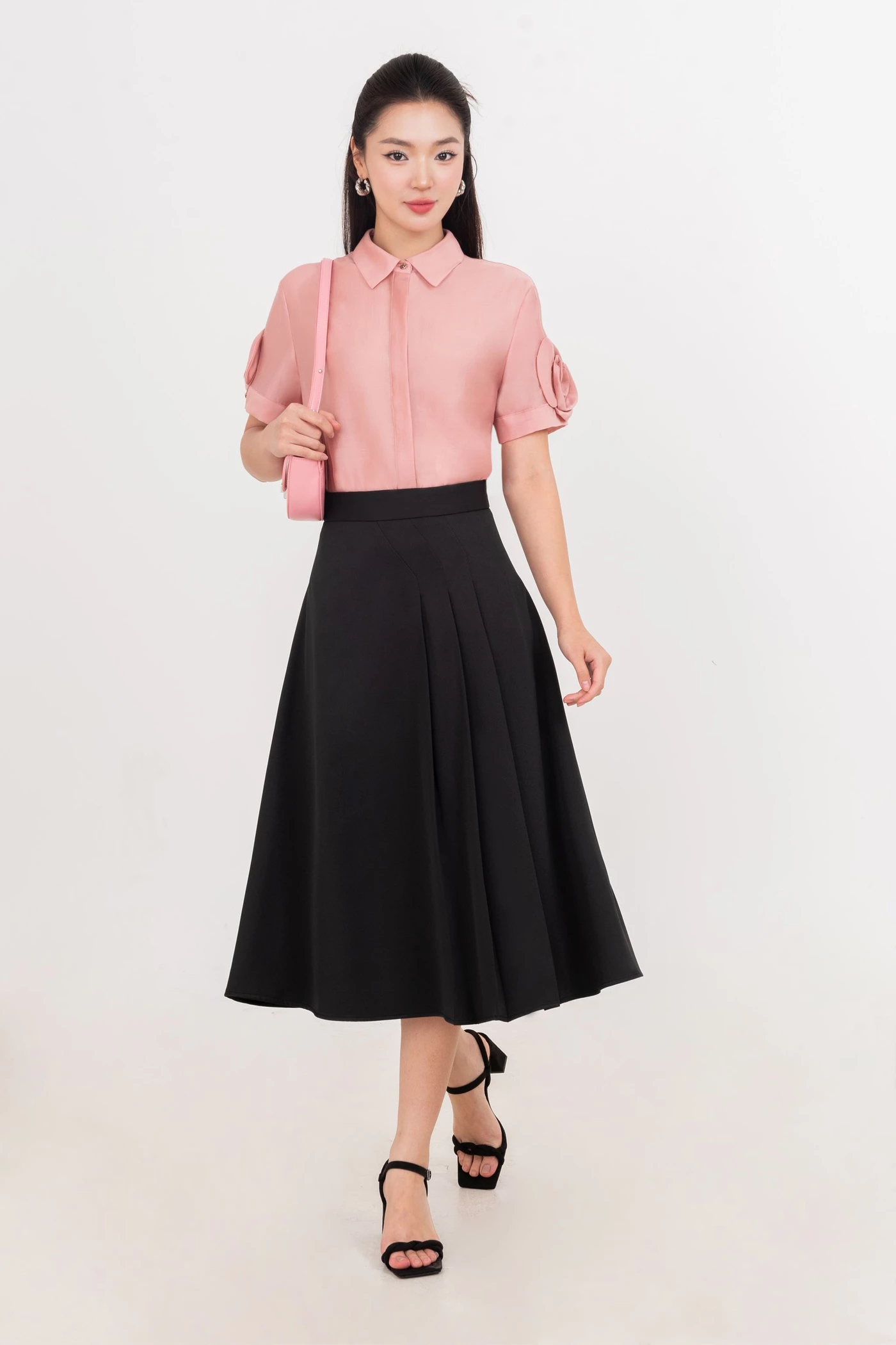 A Line Pleats Skirt - Chân váy Tuytsi