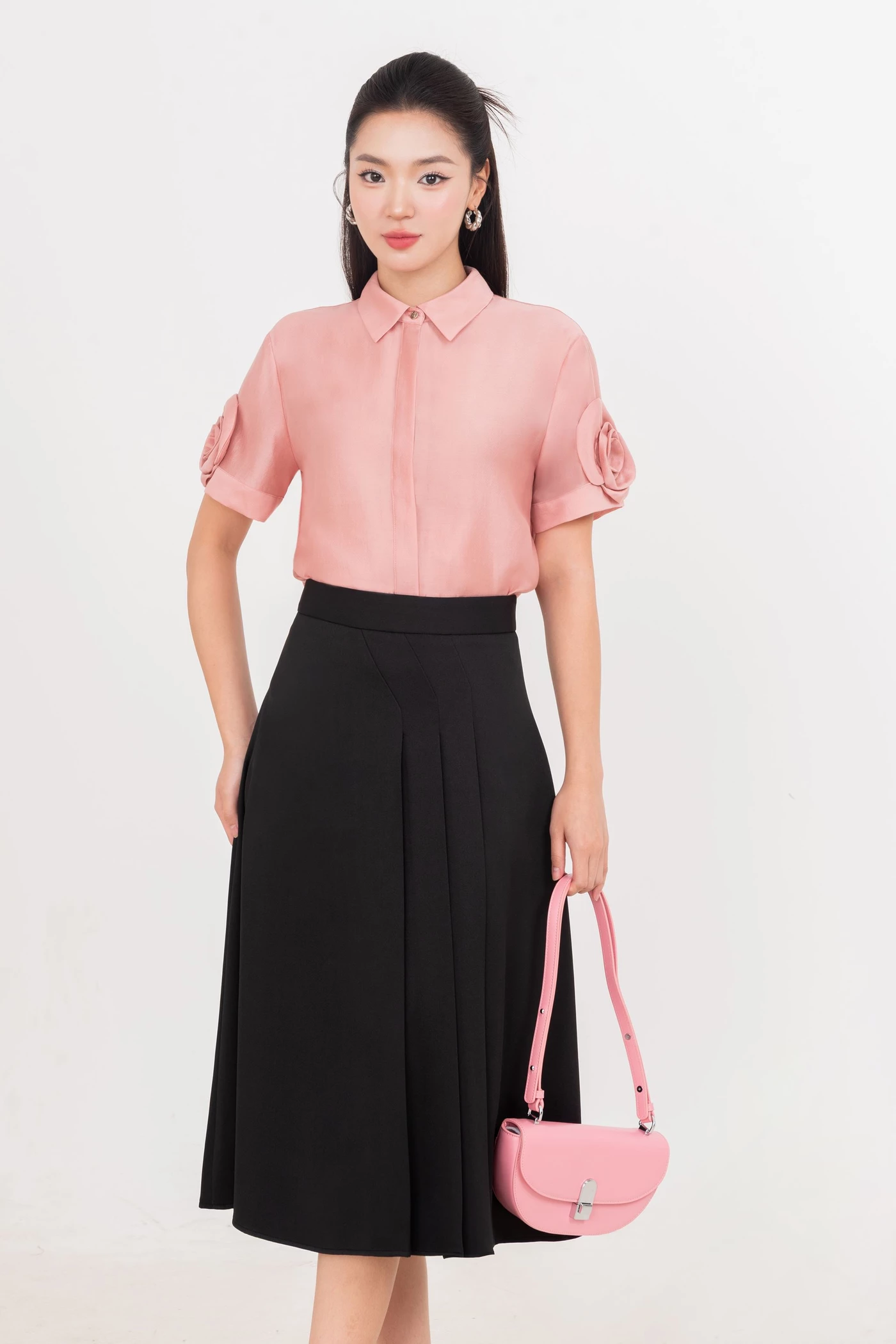 A Line Pleats Skirt - Chân váy Tuytsi