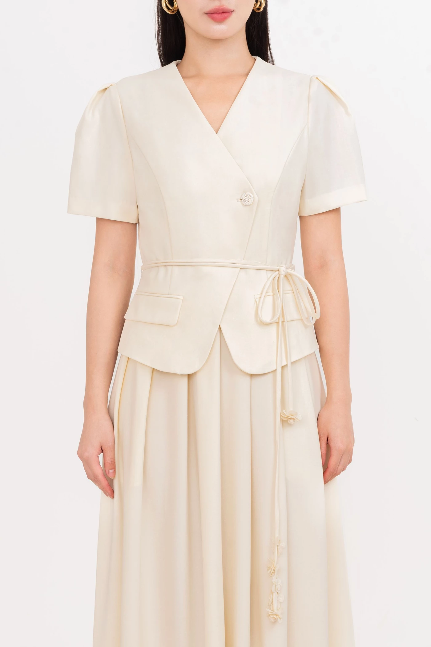 Pleated Flowy Skirt - Chân váy Tuytsi