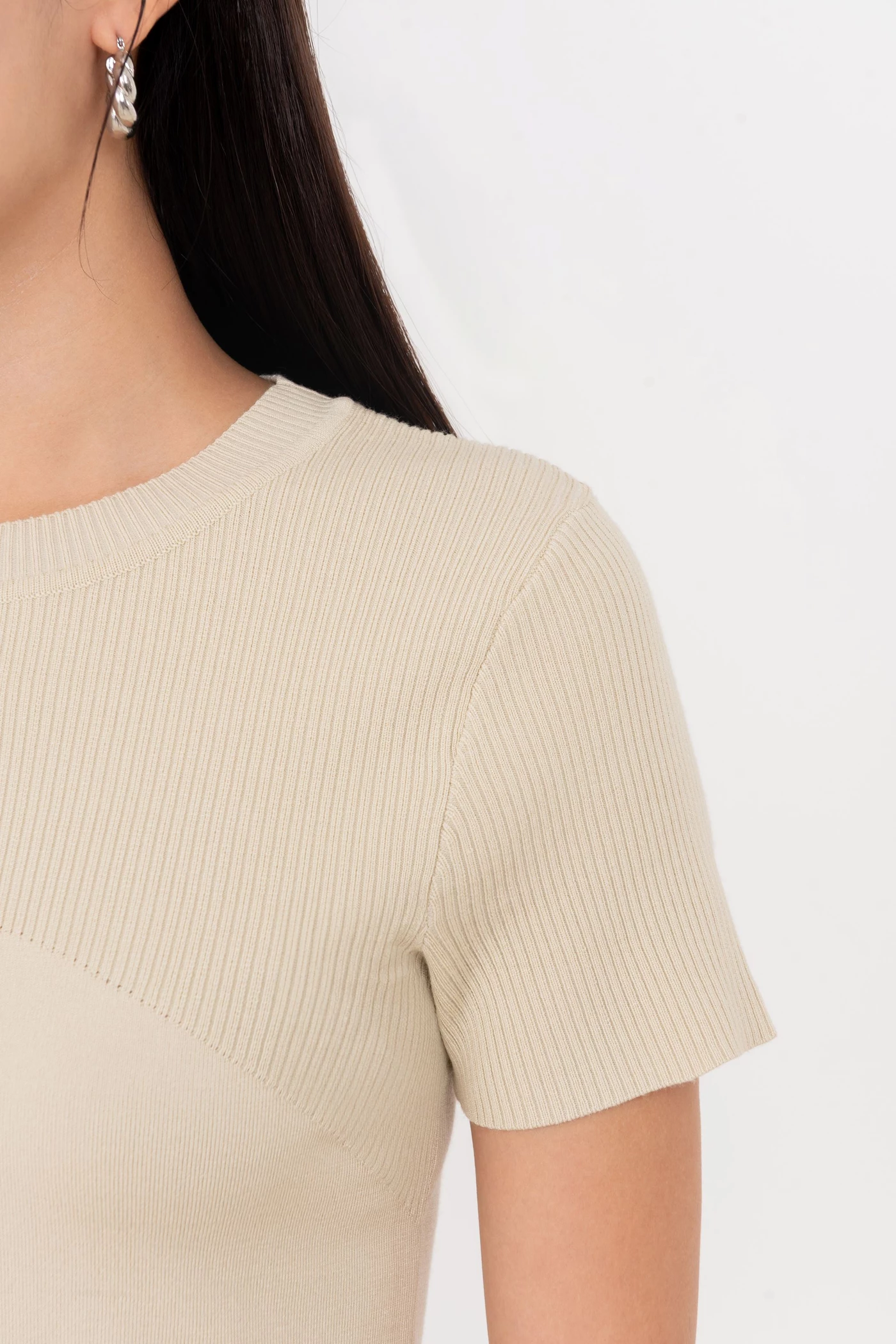 Ribbed Knit Top - Áo len ôm