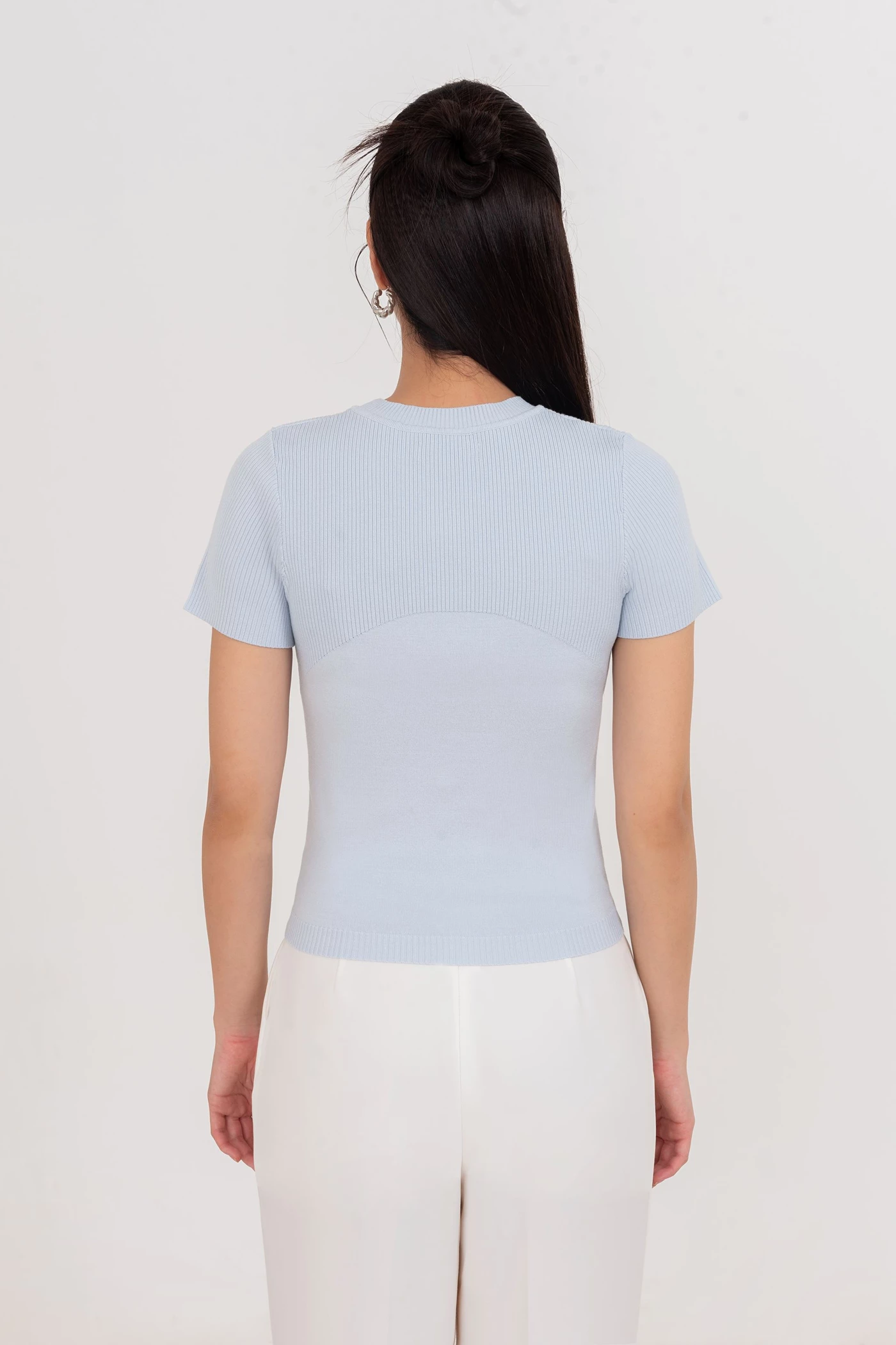 Ribbed Knit Top - Áo len ôm
