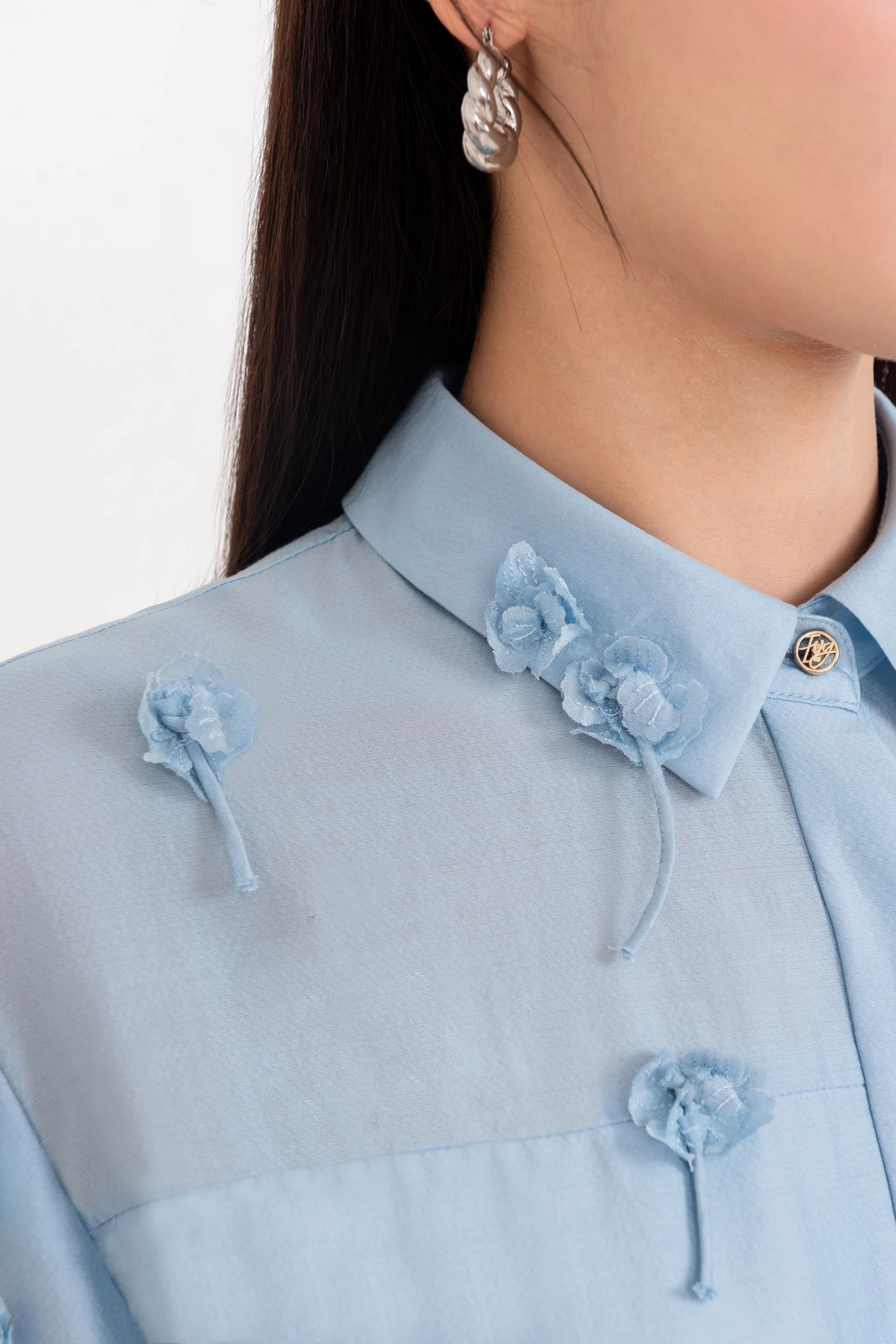3D Floral Shirt - Áo sơ mi tencel