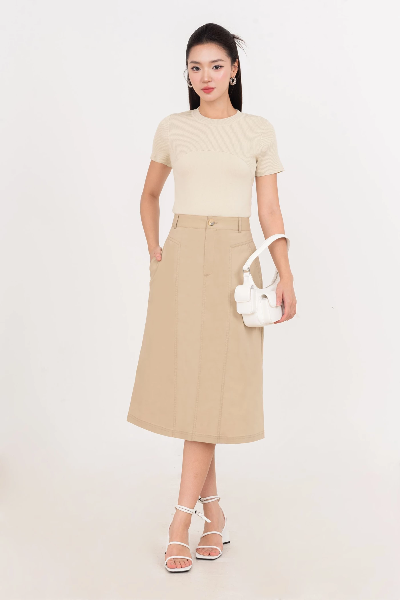 Ribbed Knit Top - Áo len ôm