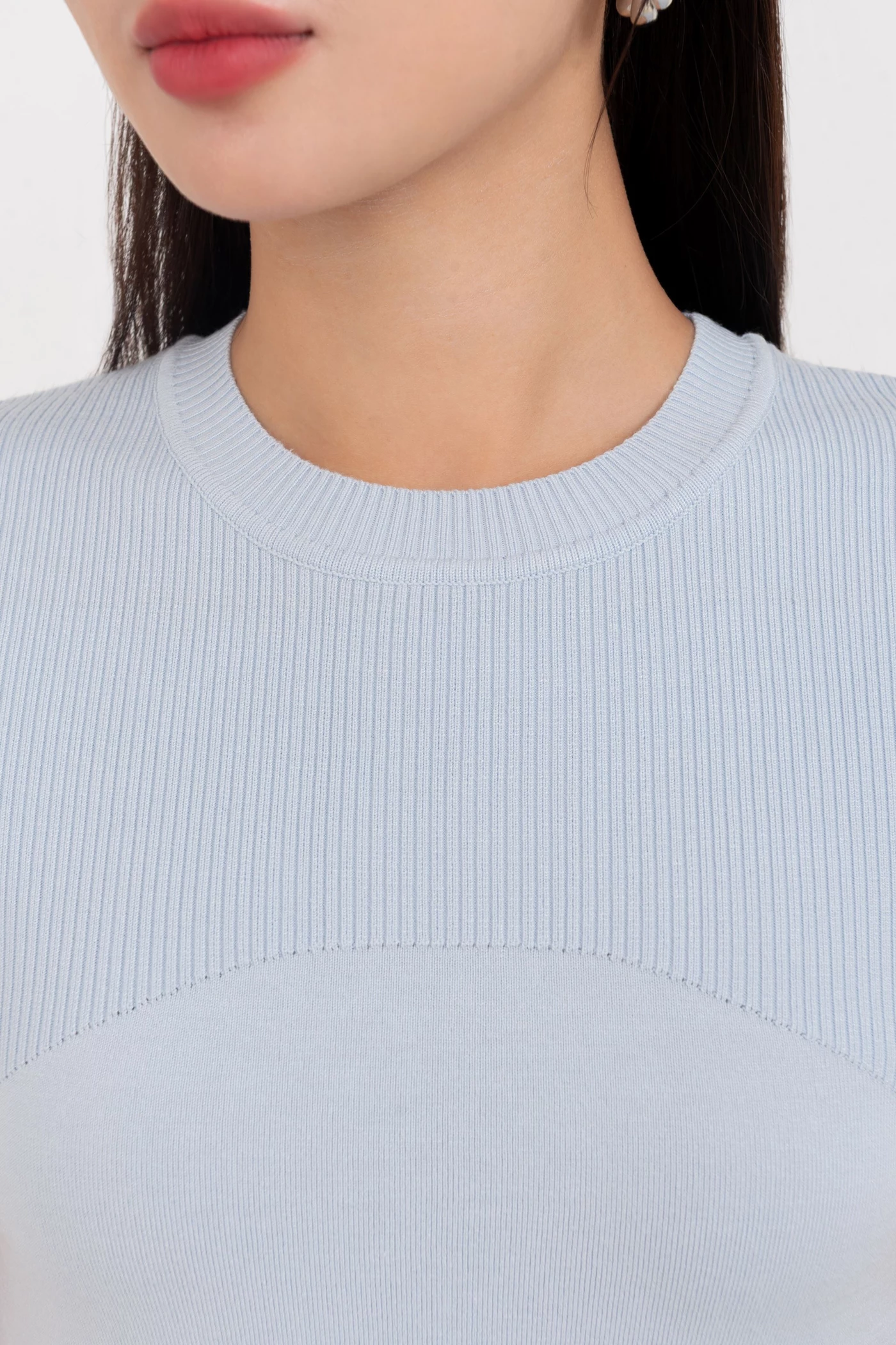 Ribbed Knit Top - Áo len ôm