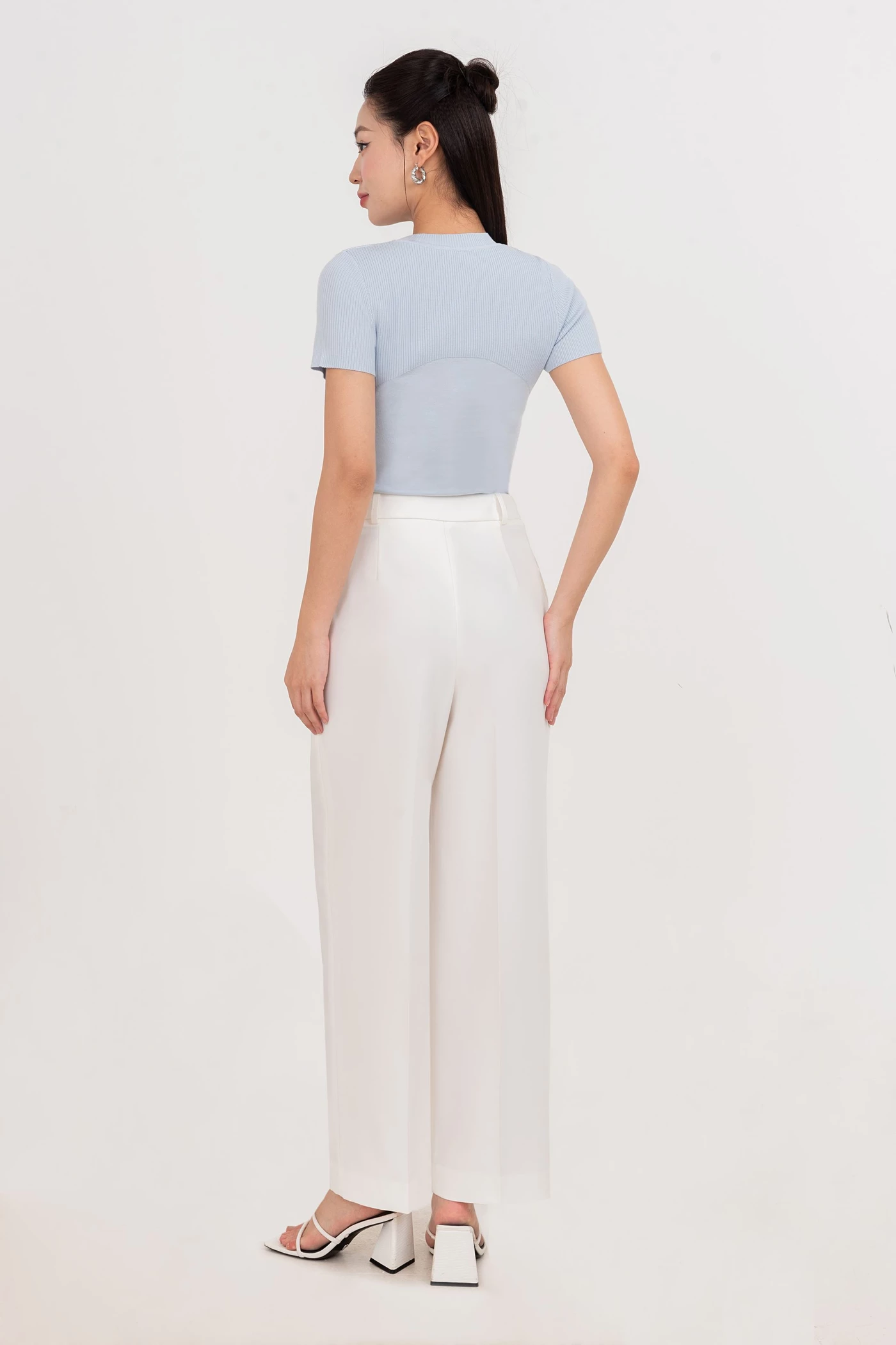 Ribbed Knit Top - Áo len ôm