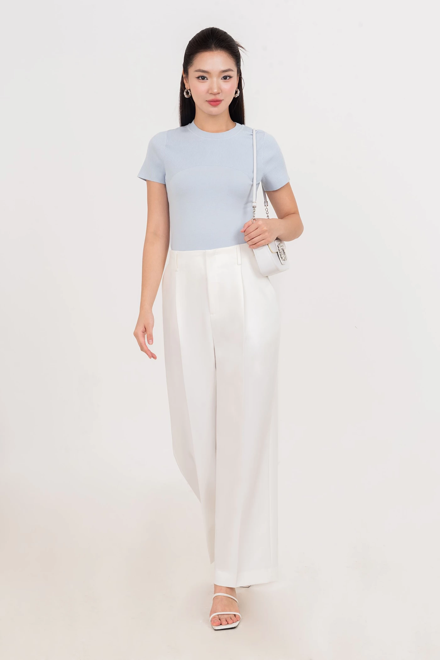 Ribbed Knit Top - Áo len ôm