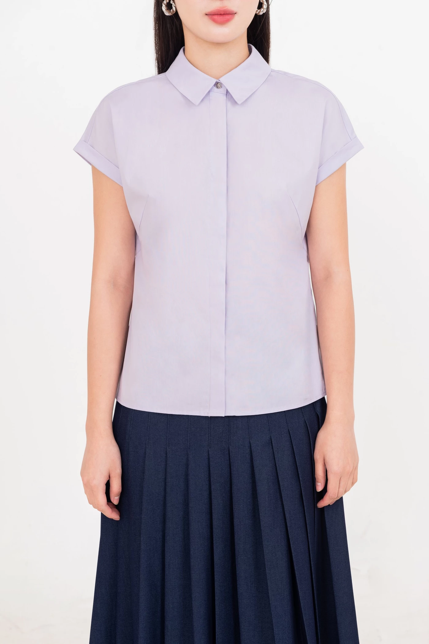 Pastel Cotton Shirt - Áo sơ mi tay hến