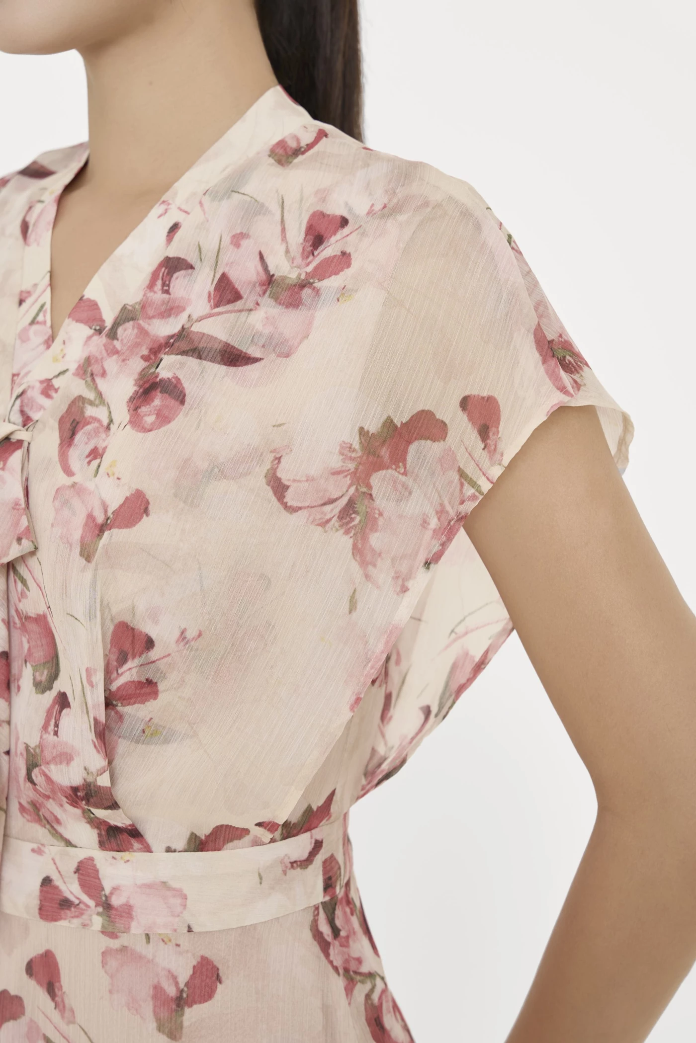 Bloom in Uban Dress- Đầm lụa họa tiết
