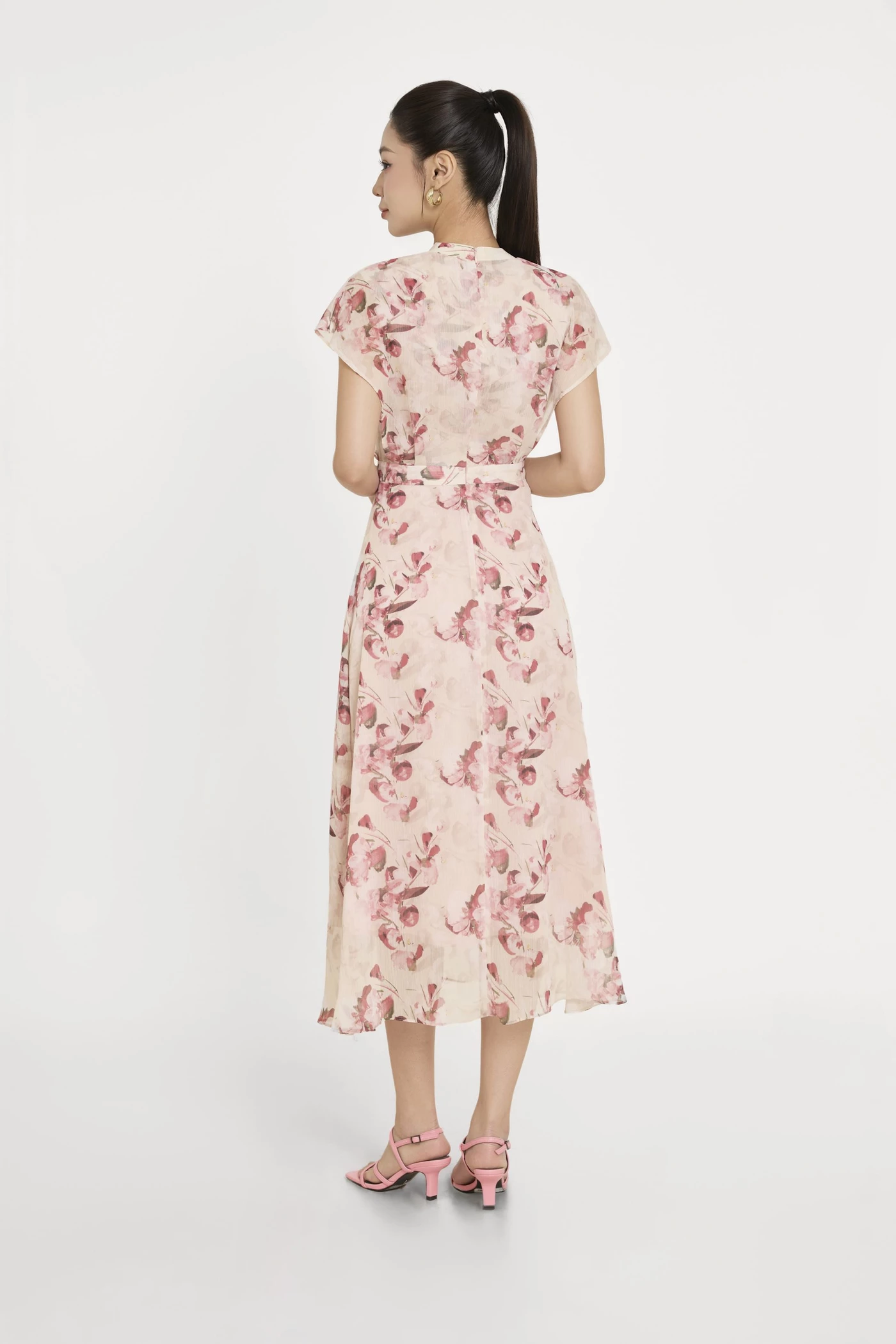 Bloom in Uban Dress- Đầm lụa họa tiết