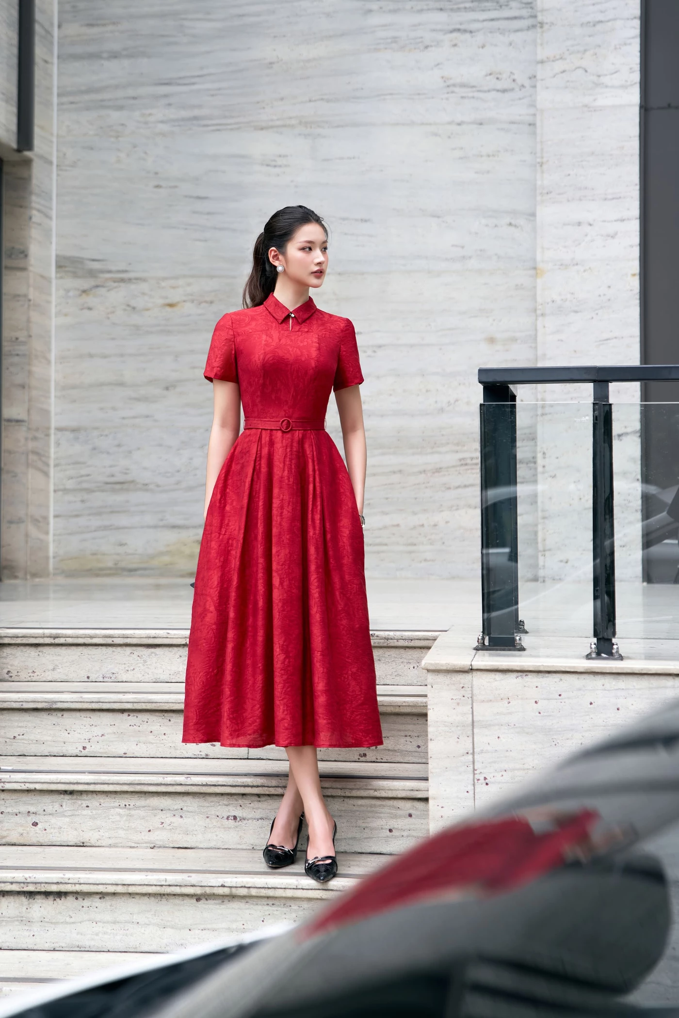 Uban Passion Dress - Đầm lụa cổ đức