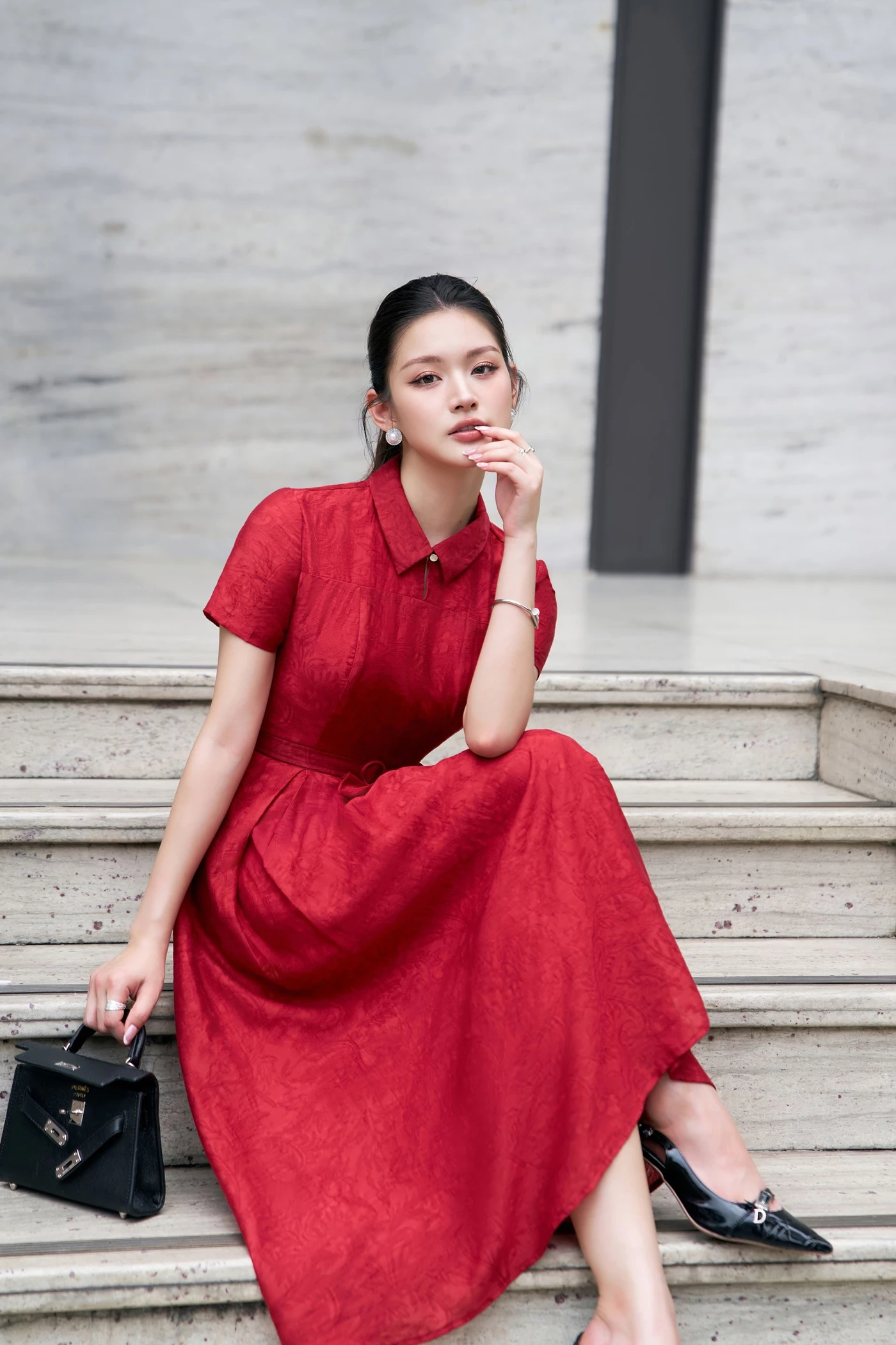 Uban Passion Dress - Đầm lụa cổ đức