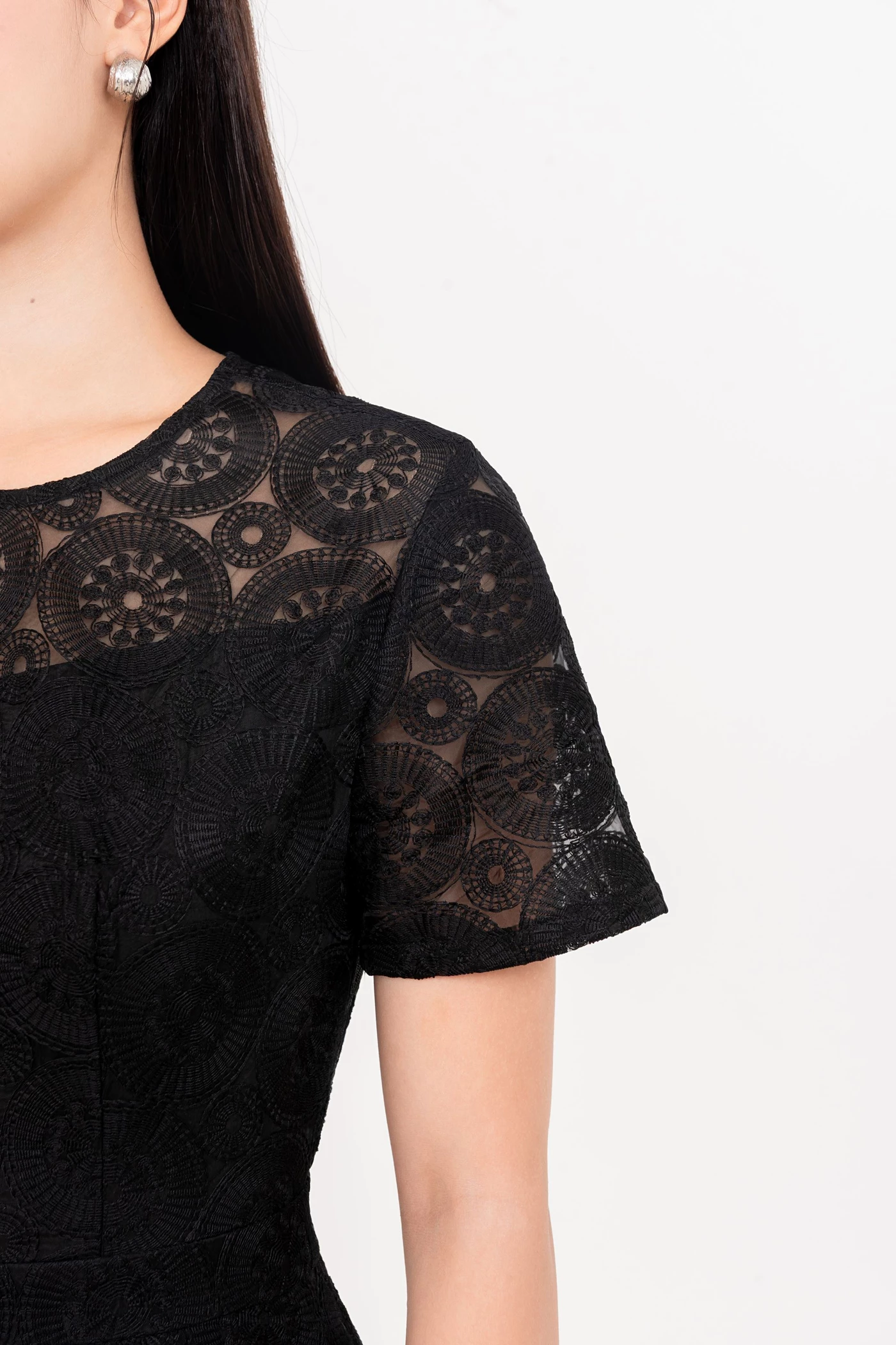Midnight Lace Dress - Đầm ren đính hoa