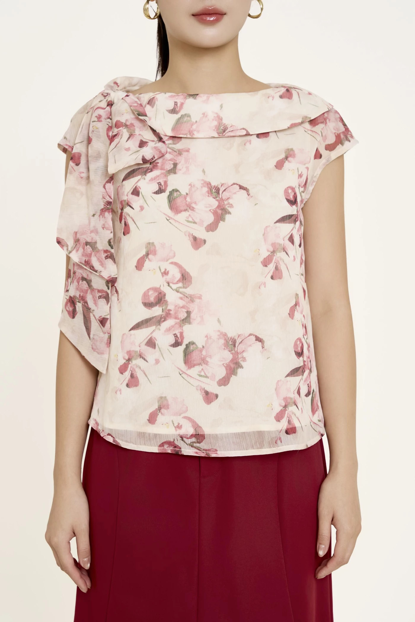 Floral Summer Blouse - Áo sơ mi hoa lụa