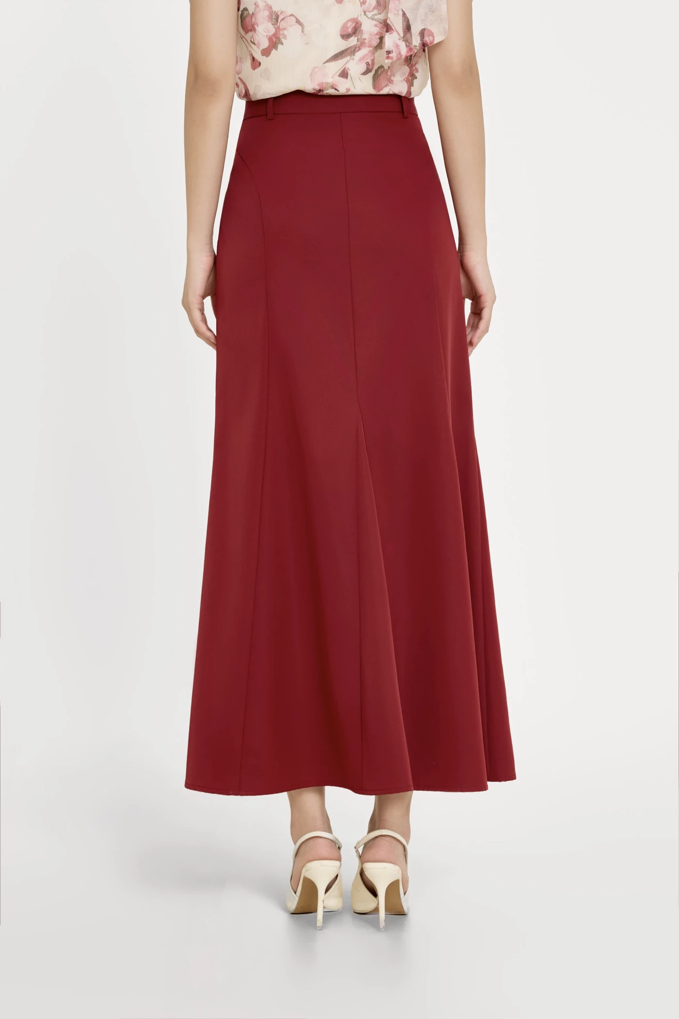 Burgundy Red Skirt - Chân váy A Tuytsi
