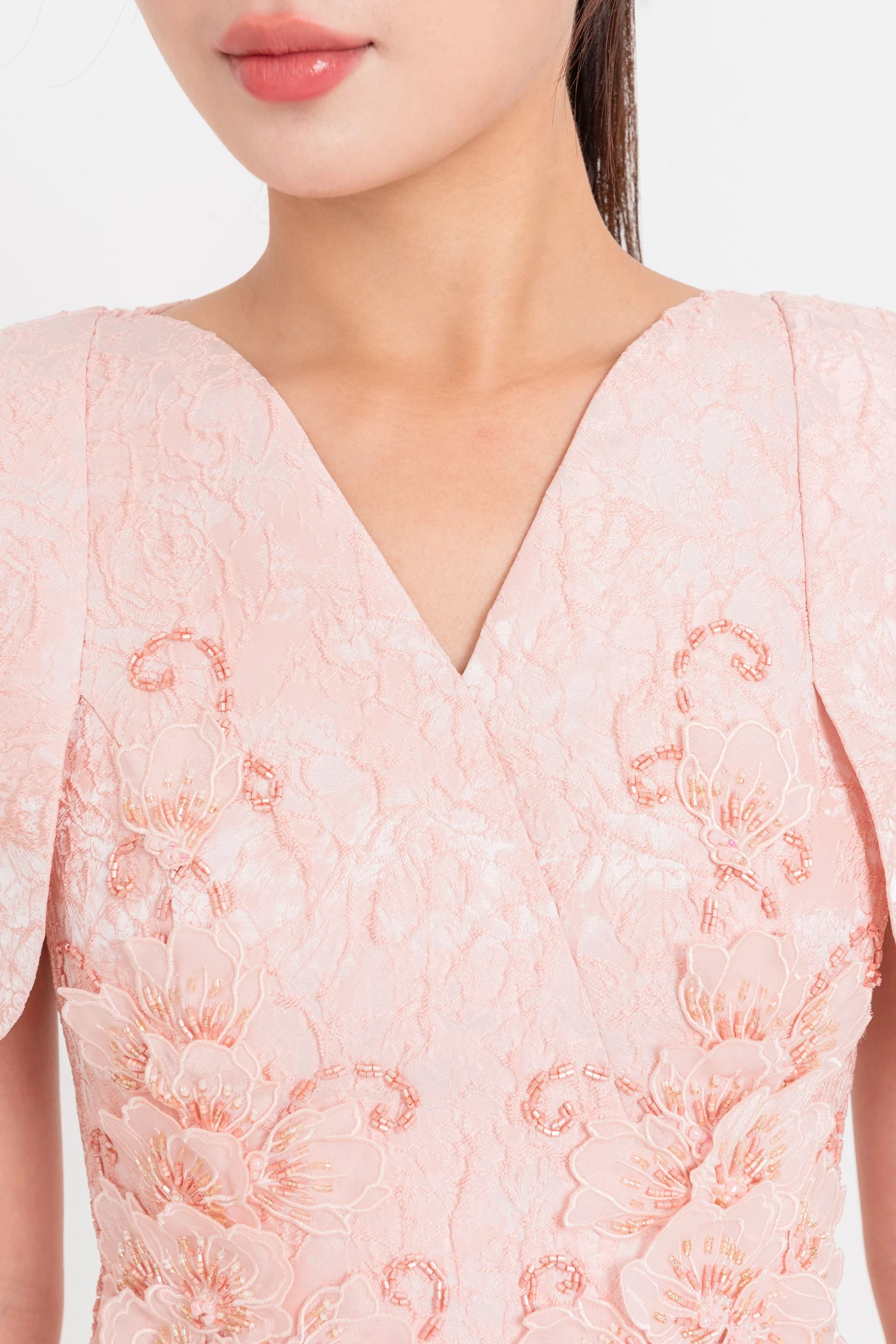 Blossom of Grace Dress - Đầm dạ hội Jacquard