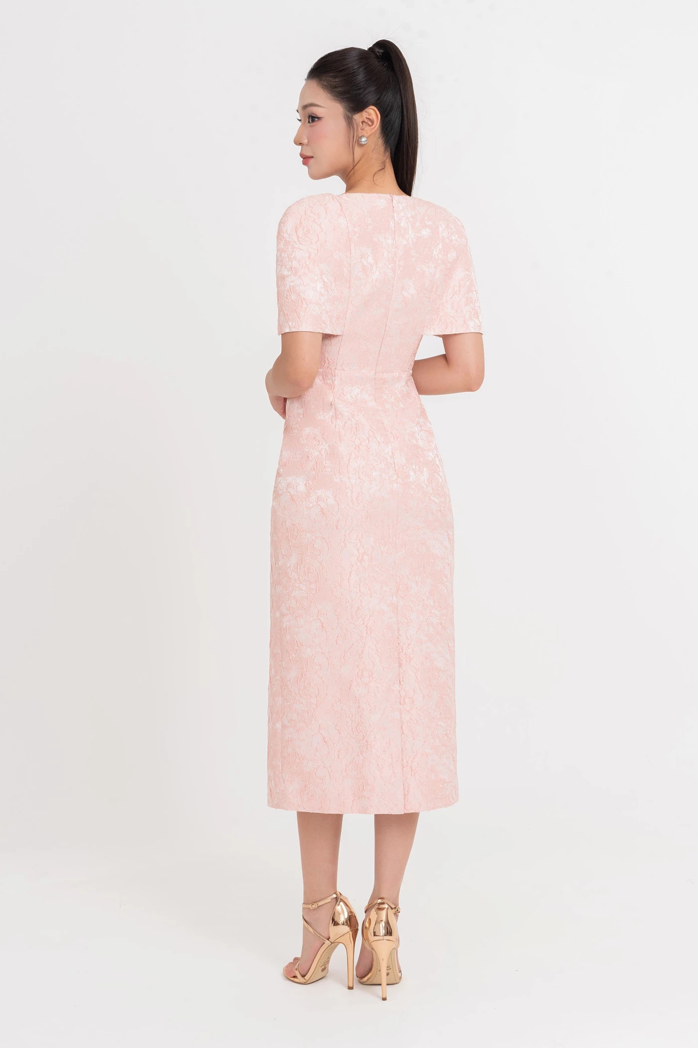 Blossom of Grace Dress - Đầm dạ hội Jacquard