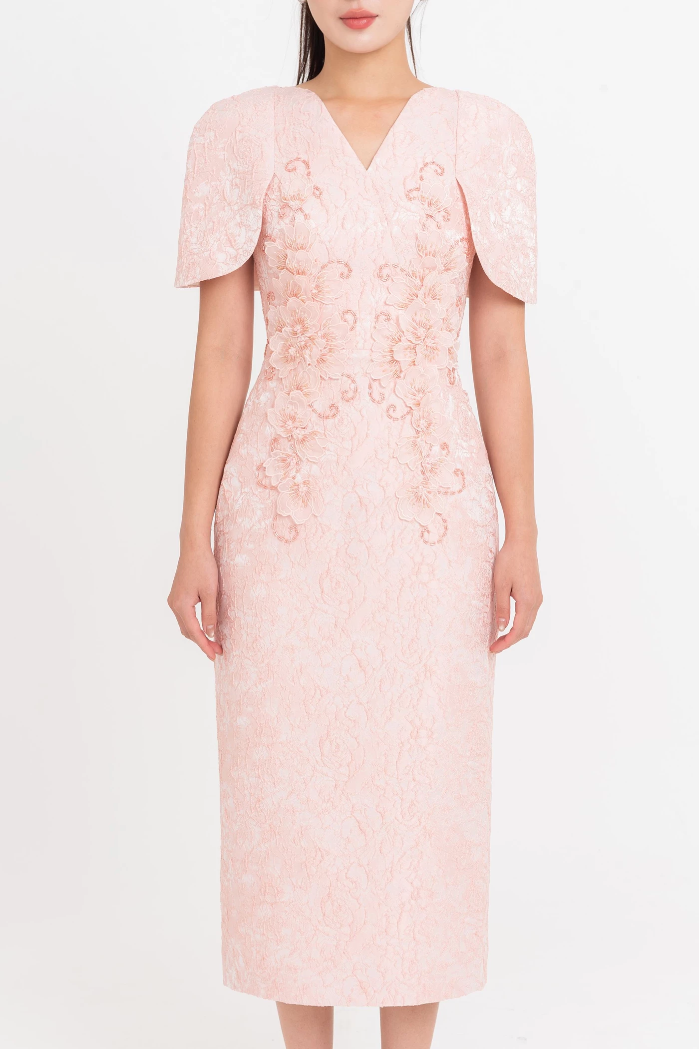 Blossom of Grace Dress - Đầm dạ hội Jacquard