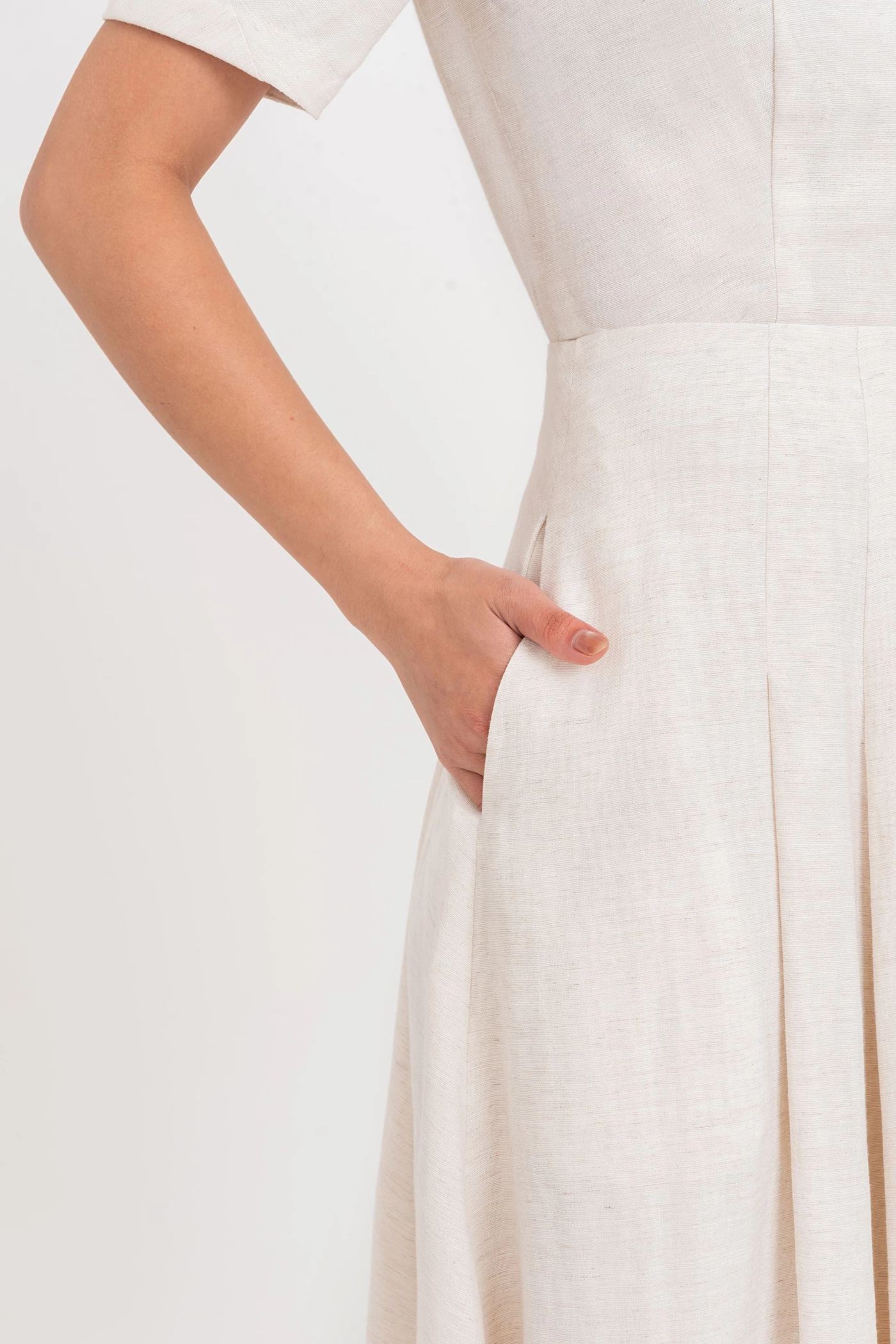 Linen Flare Skirt - Chân váy xòe