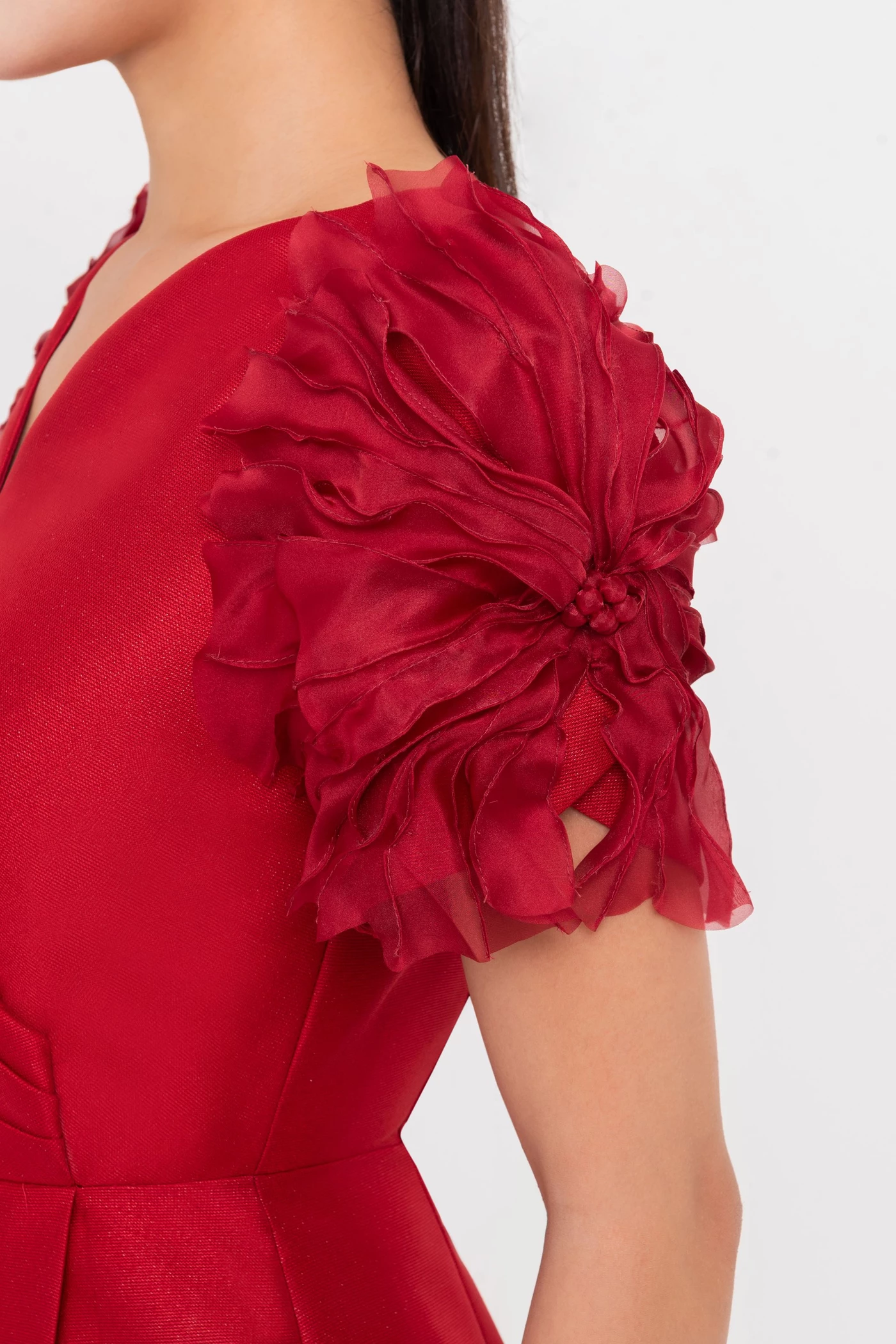The Crimson Bloom Dress - Đầm dạ hội