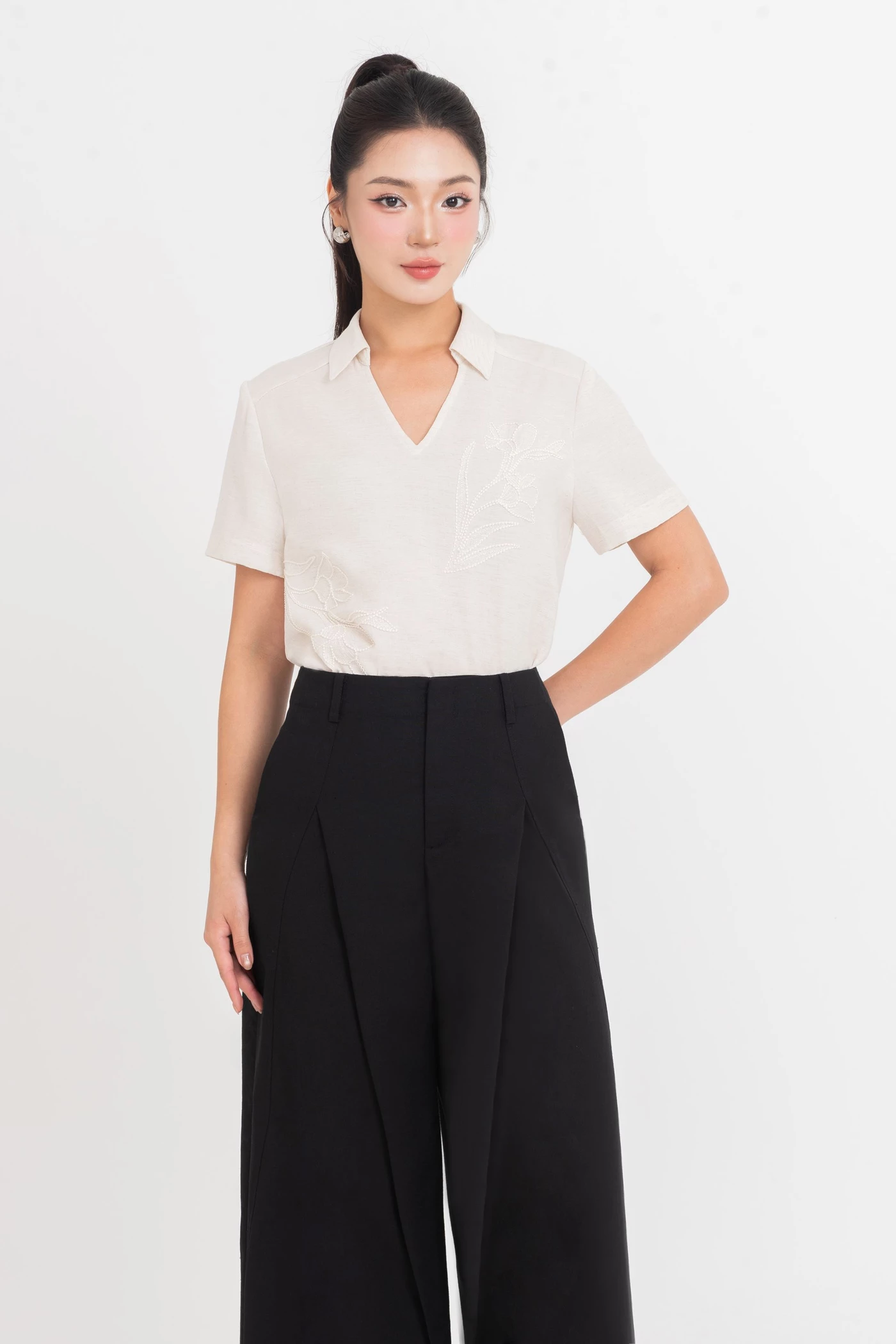 Linen Wide Pants - Quần dài suông