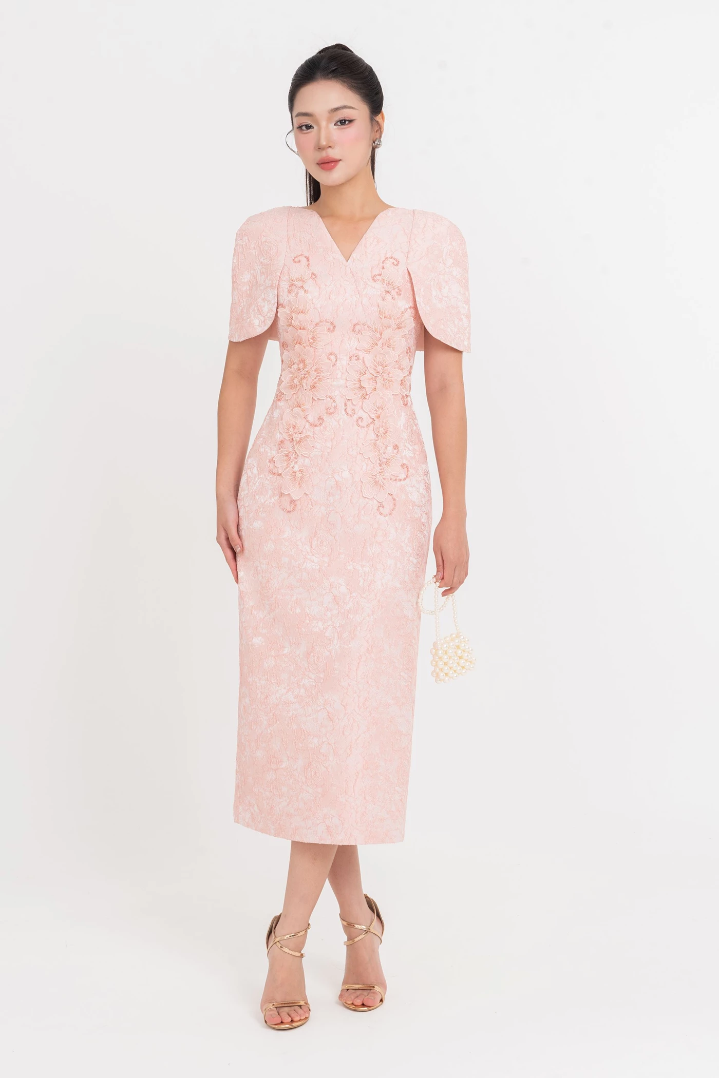 Blossom of Grace Dress - Đầm dạ hội Jacquard