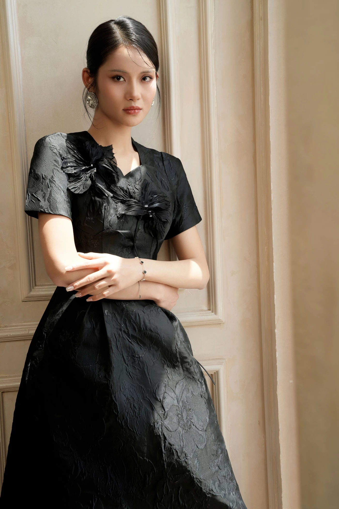 Noir Floras - Đầm dạ hội Organza