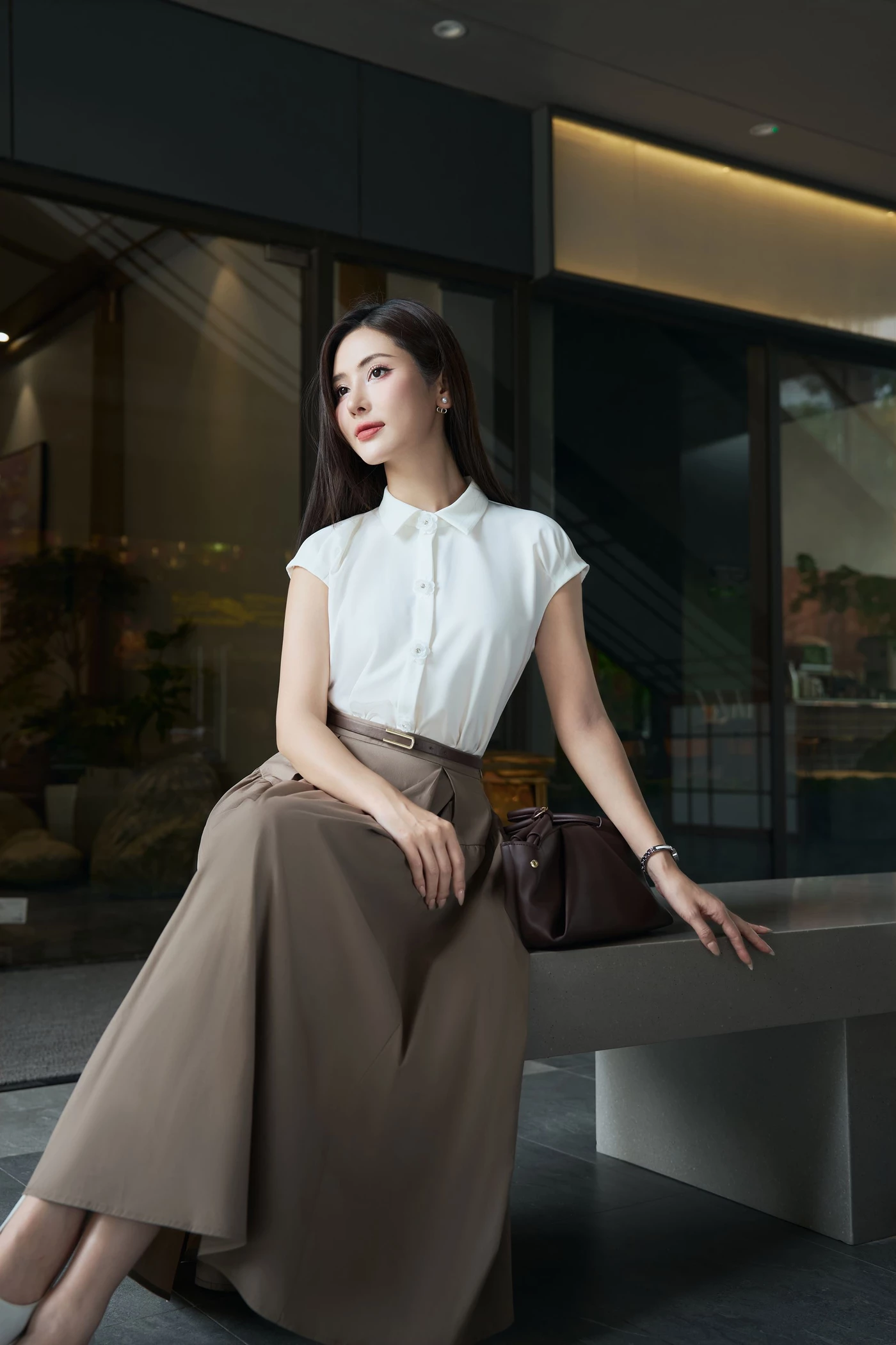 Floral Charm Shirt - Áo sơ mi lụa