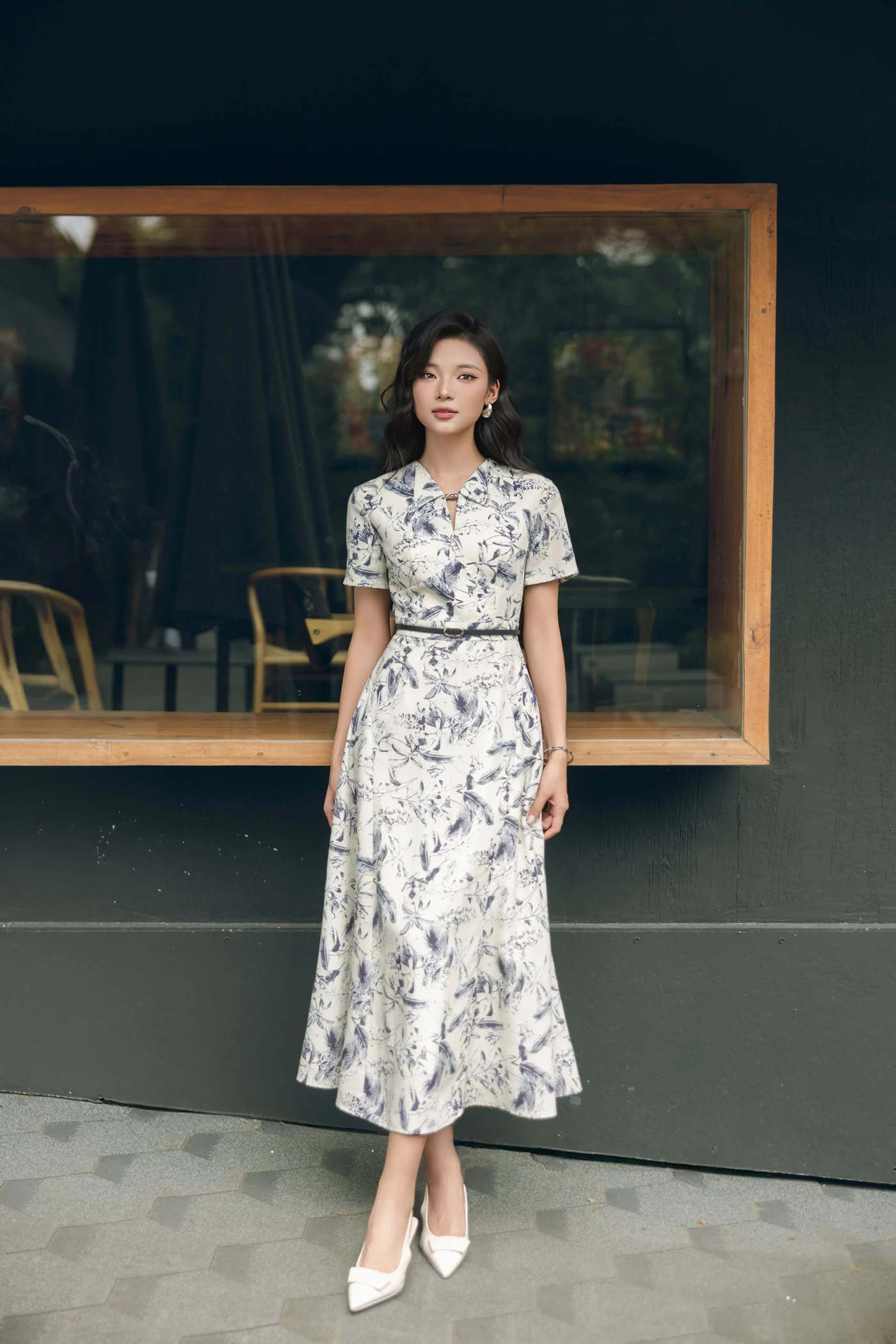 Wild IVY Dress - Đầm xòe họa tiết
