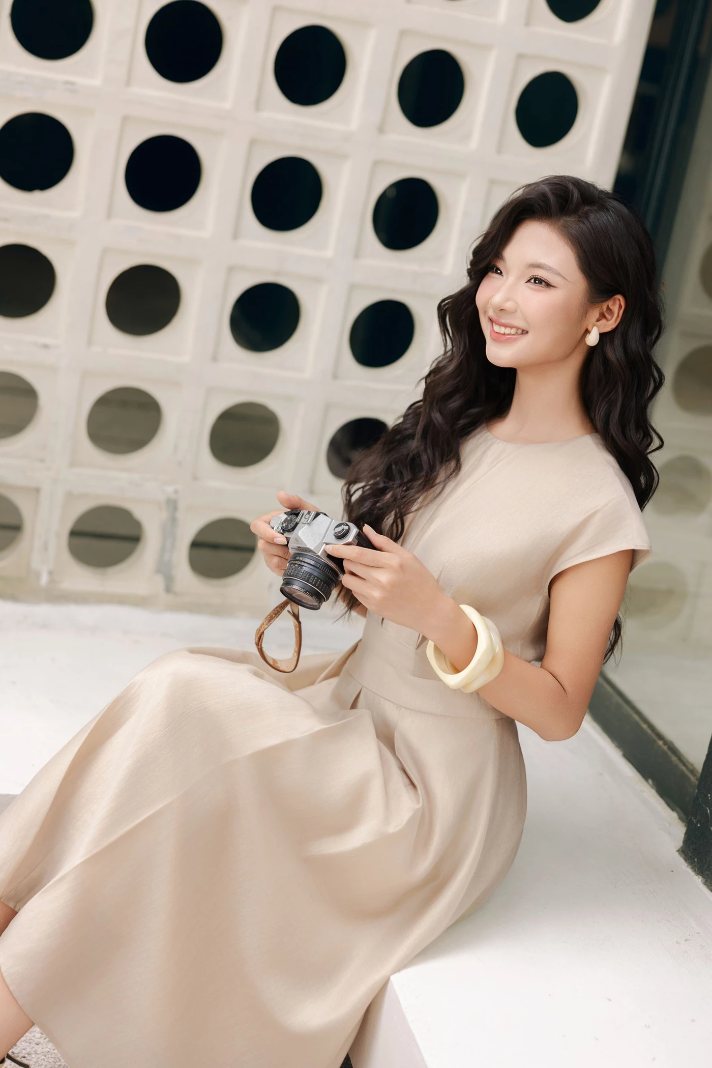 Tencel Alina Dress - Đầm lụa tay hến