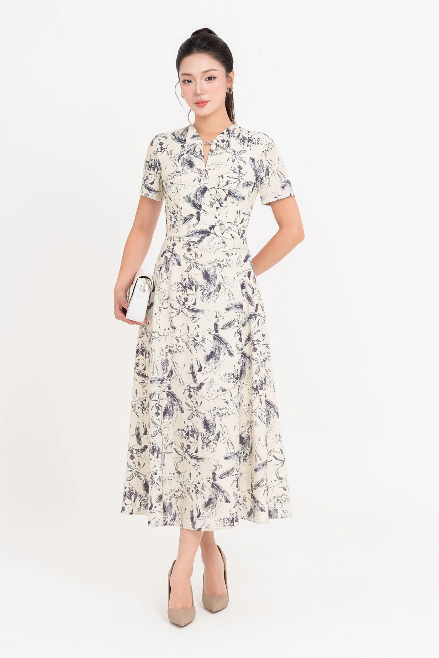 Wild IVY Dress - Đầm xòe họa tiết